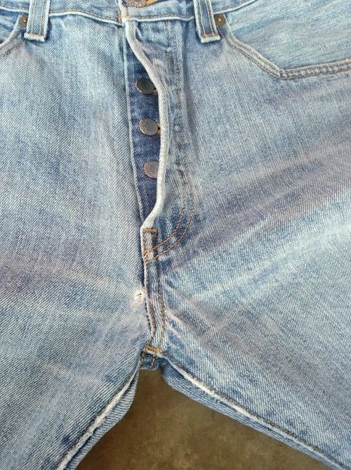 Levi's Vintage Levis 501 Straight Leg Distressed Jeans 33x30 Size US 33 - 6 Thumbnail