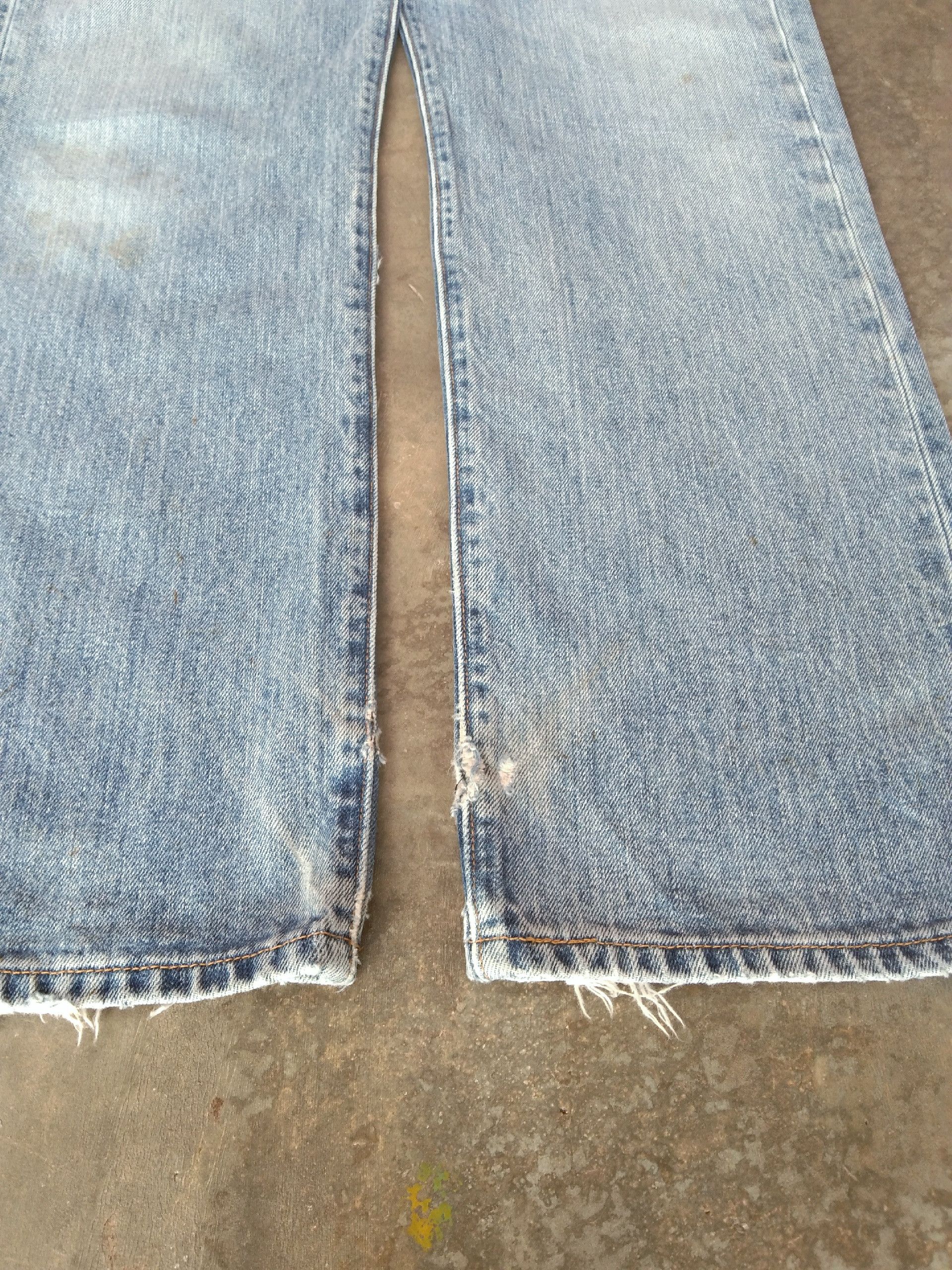 Levi's Vintage Levis 501 Straight Leg Distressed Jeans 33x30 Size US 33 - 3 Thumbnail