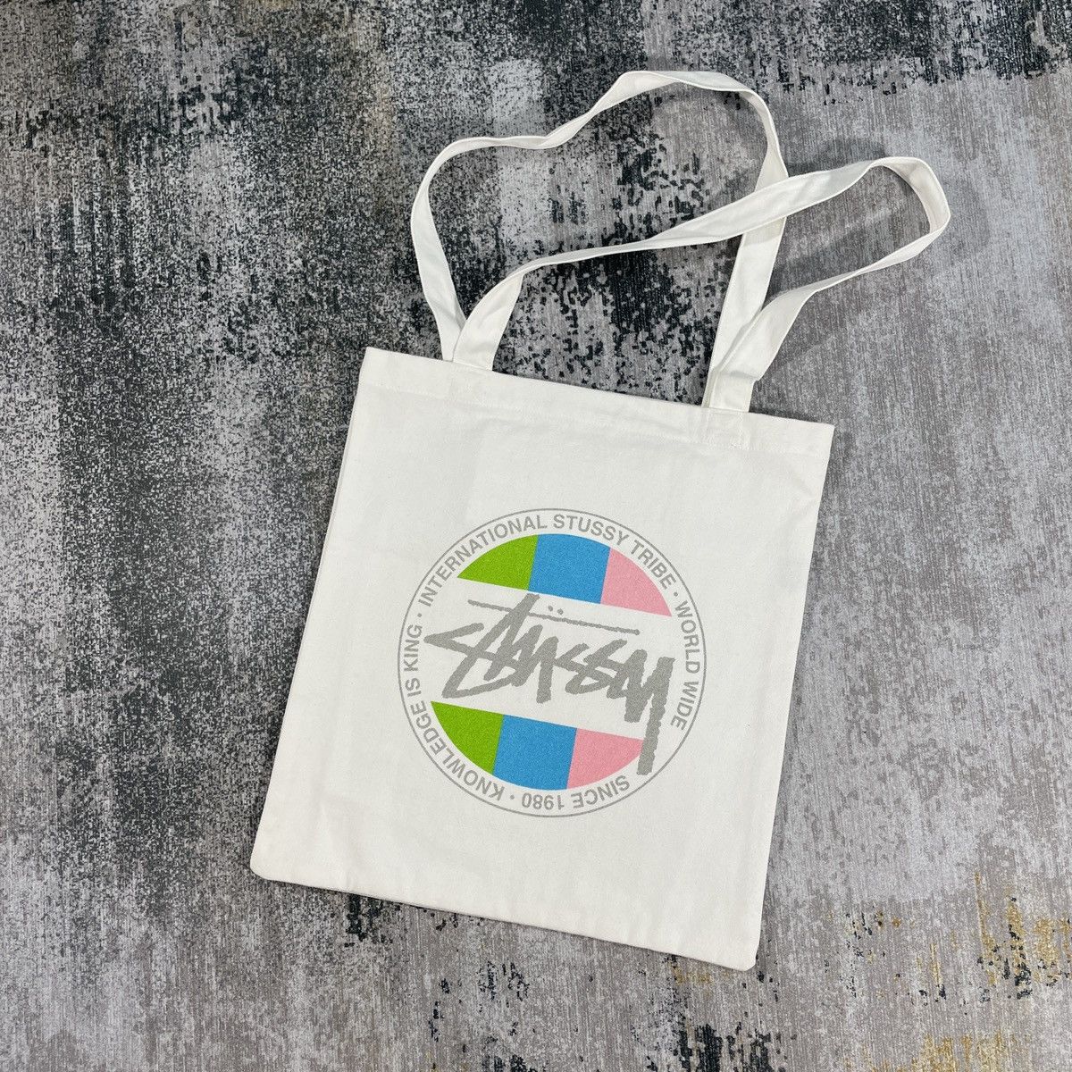 Stussy Vintage Y2K Dot Stussy Tote Bag Size ONE SIZE - 1 Thumbnail