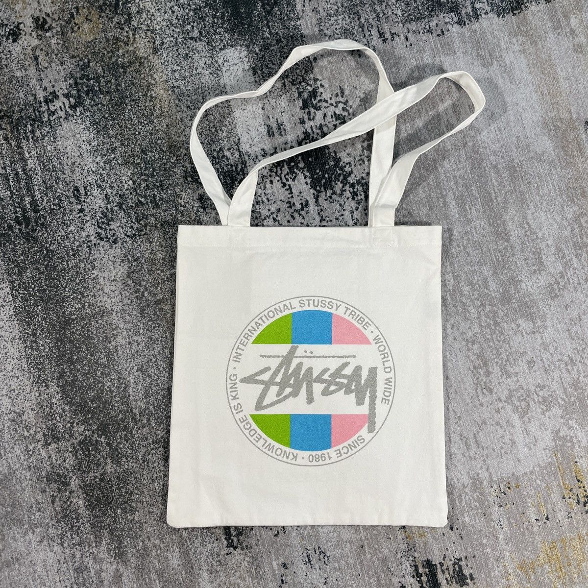 Stussy Vintage Y2K Dot Stussy Tote Bag Size ONE SIZE - 2 Thumbnail