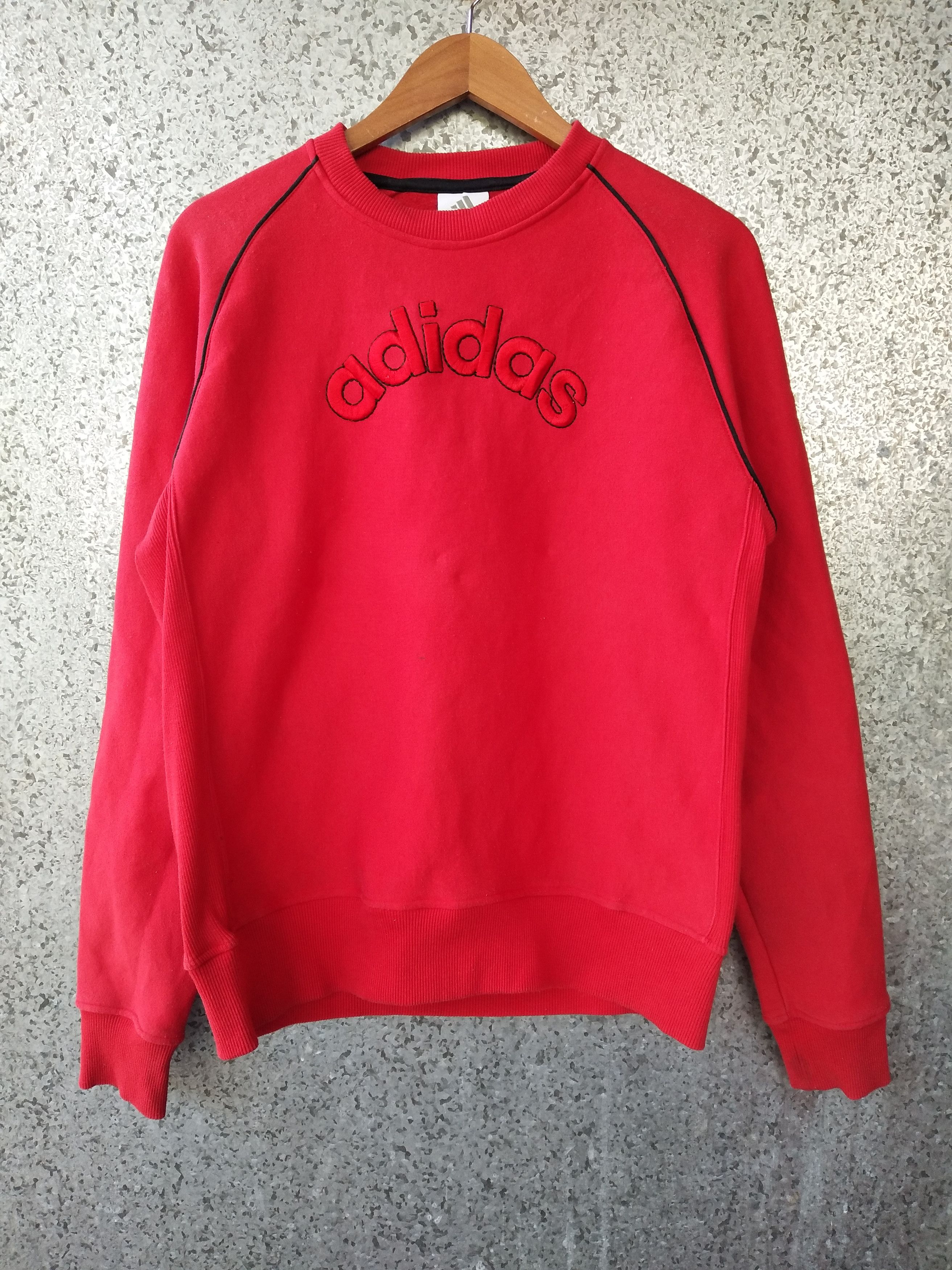 Adidas Vintage Adidas sweatshirt spell out embroidery Size US M / EU 48-50 / 2 - 1 Thumbnail