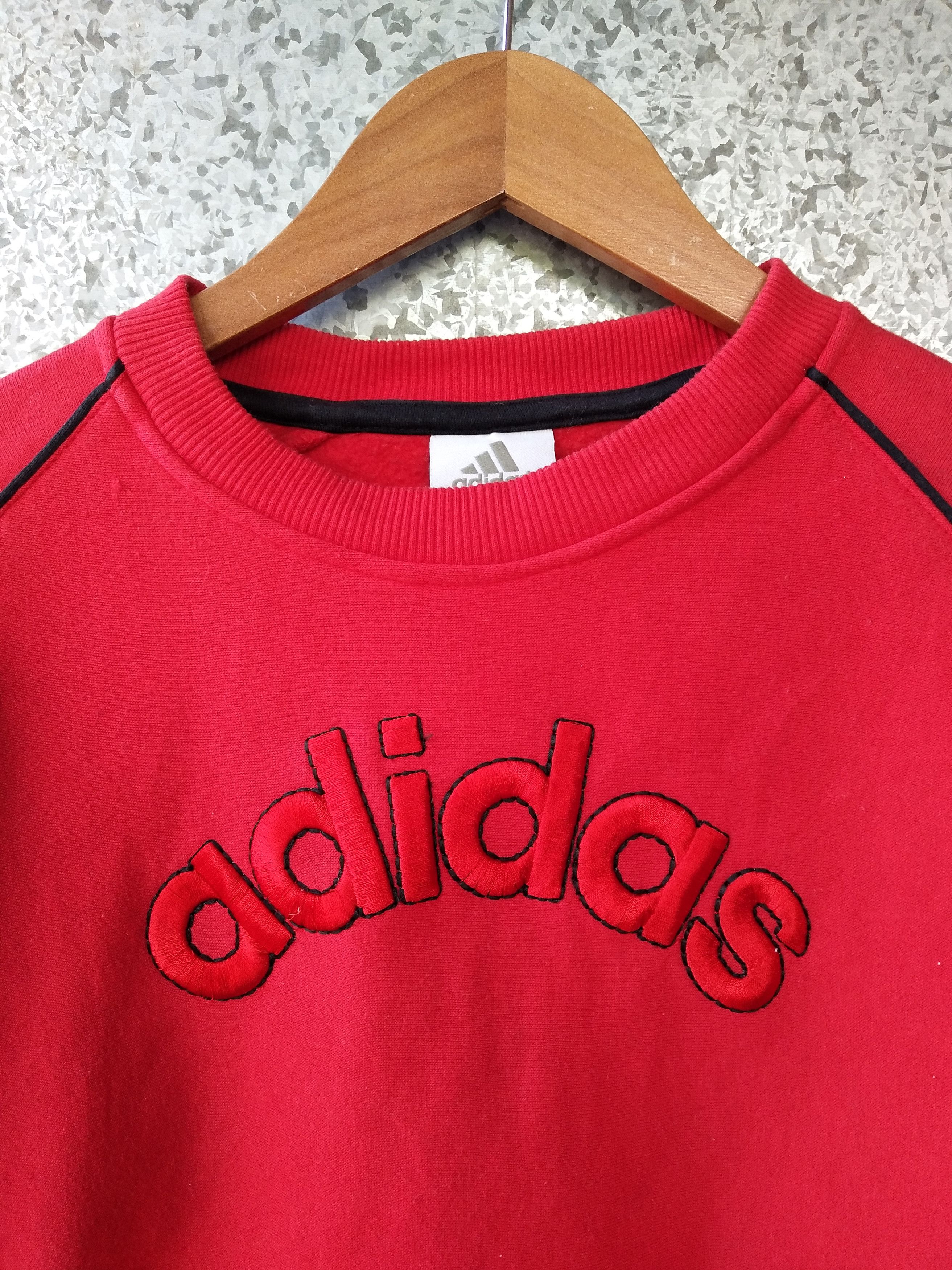 Adidas Vintage Adidas sweatshirt spell out embroidery Size US M / EU 48-50 / 2 - 3 Thumbnail