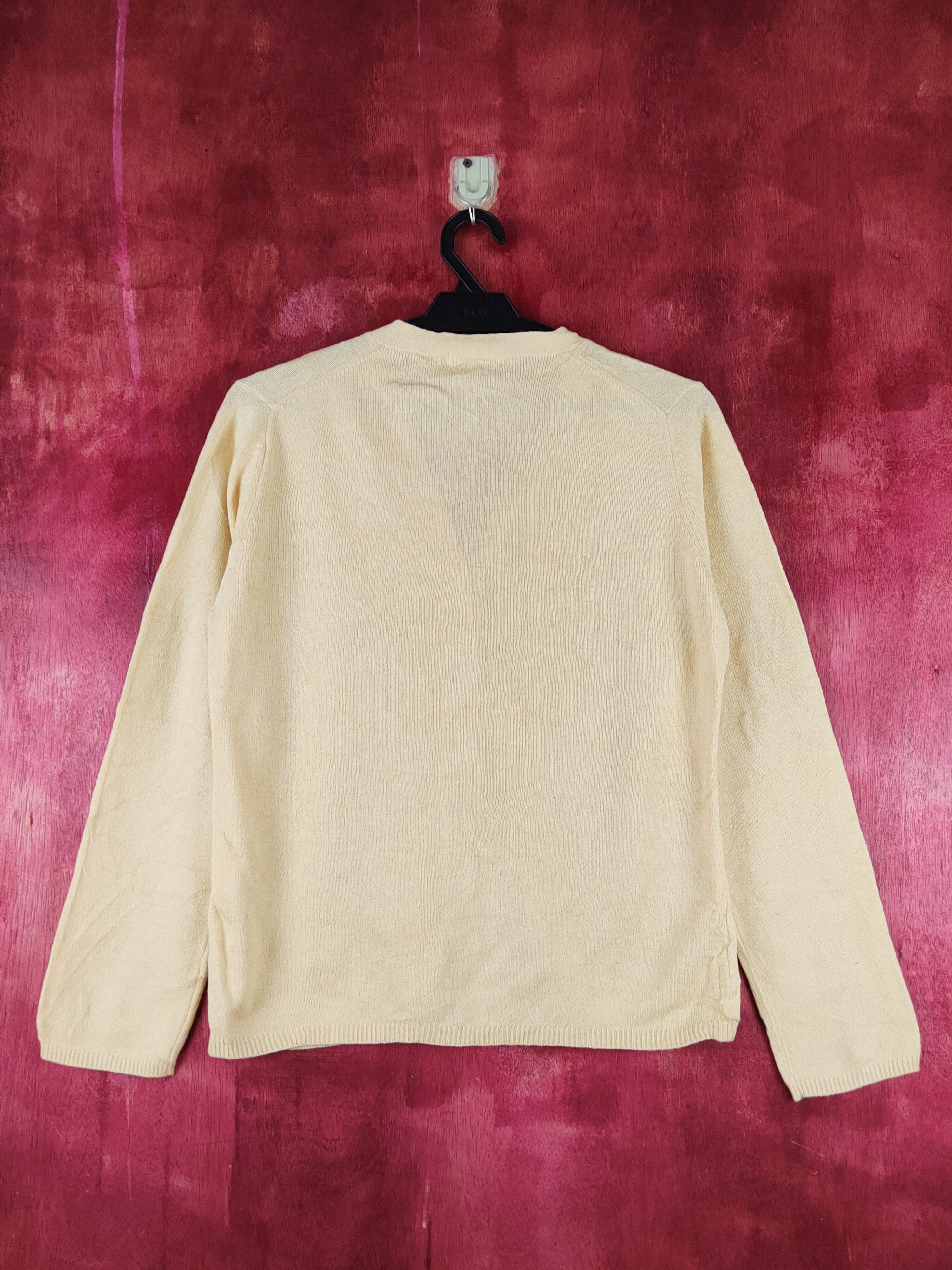 Japanese Brand French Largo Light Mustard Knitwear Cardigan #S1220 Size M / US 6-8 / IT 42-44 - 7 Thumbnail