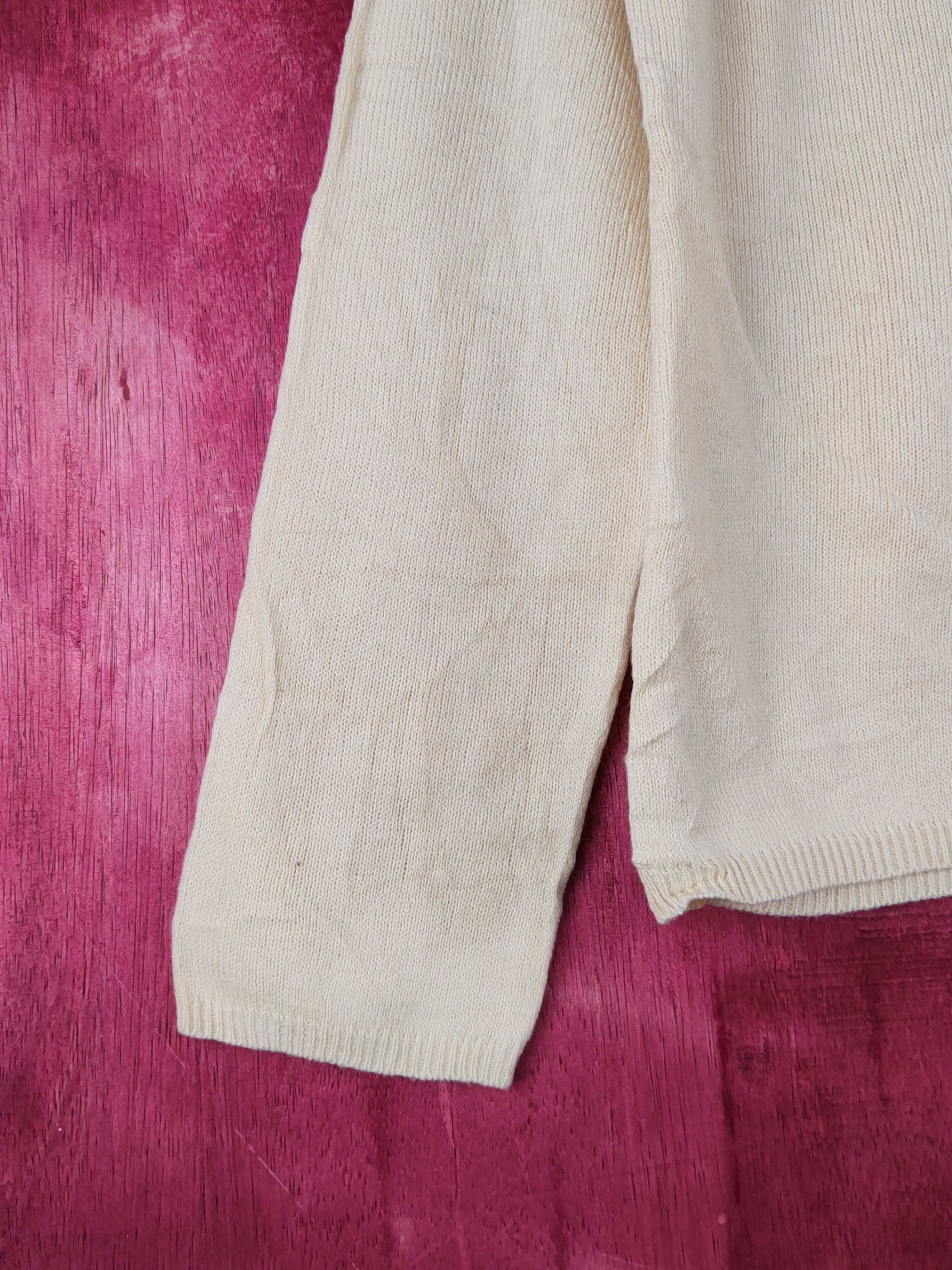 Japanese Brand French Largo Light Mustard Knitwear Cardigan #S1220 Size M / US 6-8 / IT 42-44 - 4 Thumbnail