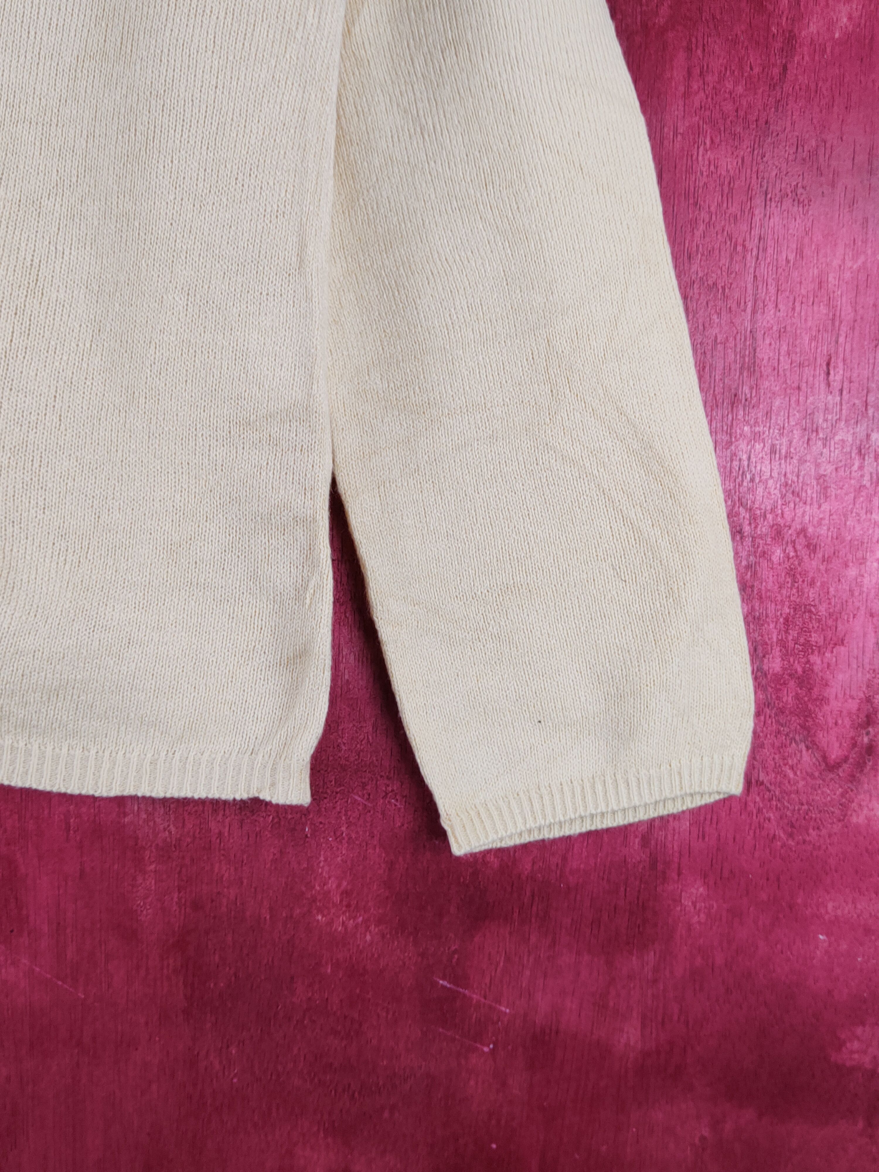 Japanese Brand French Largo Light Mustard Knitwear Cardigan #S1220 Size M / US 6-8 / IT 42-44 - 6 Thumbnail