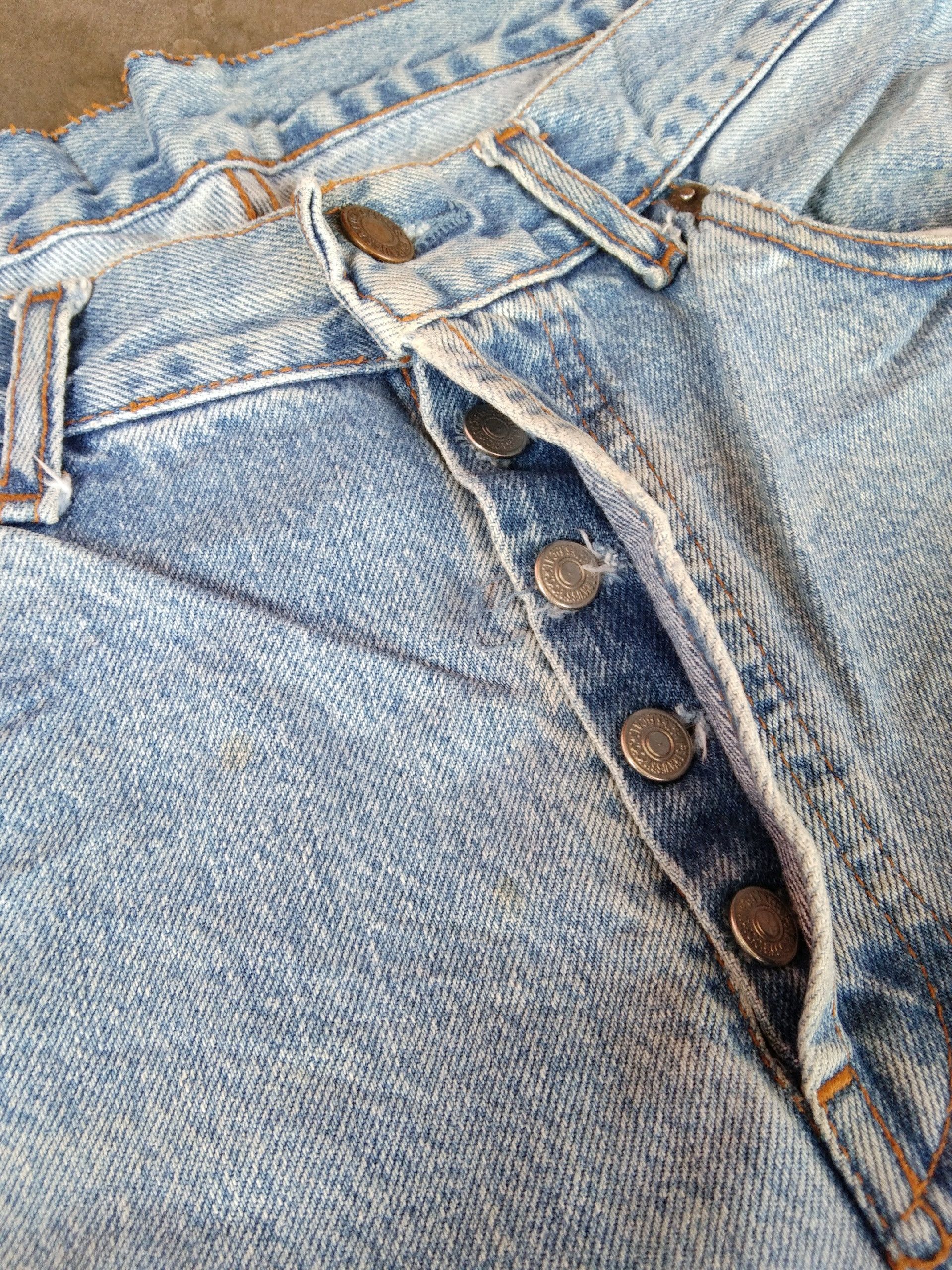 Levi's 80s Vintage Levi's 501 Released Hem Distressed Jeans 34x29 Size US 34 / EU 50 - 7 Thumbnail