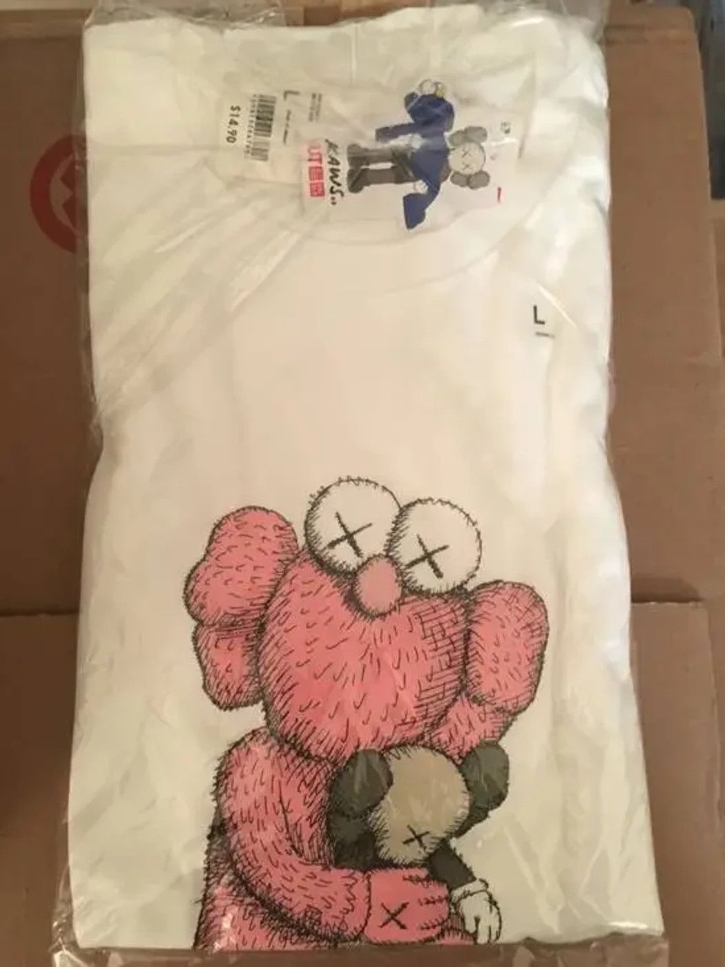 Kaws × Uniqlo Uniqlo x Kaws Pink BFF Tee White Large Size US L / EU 52-54 / 3 - 1 Thumbnail