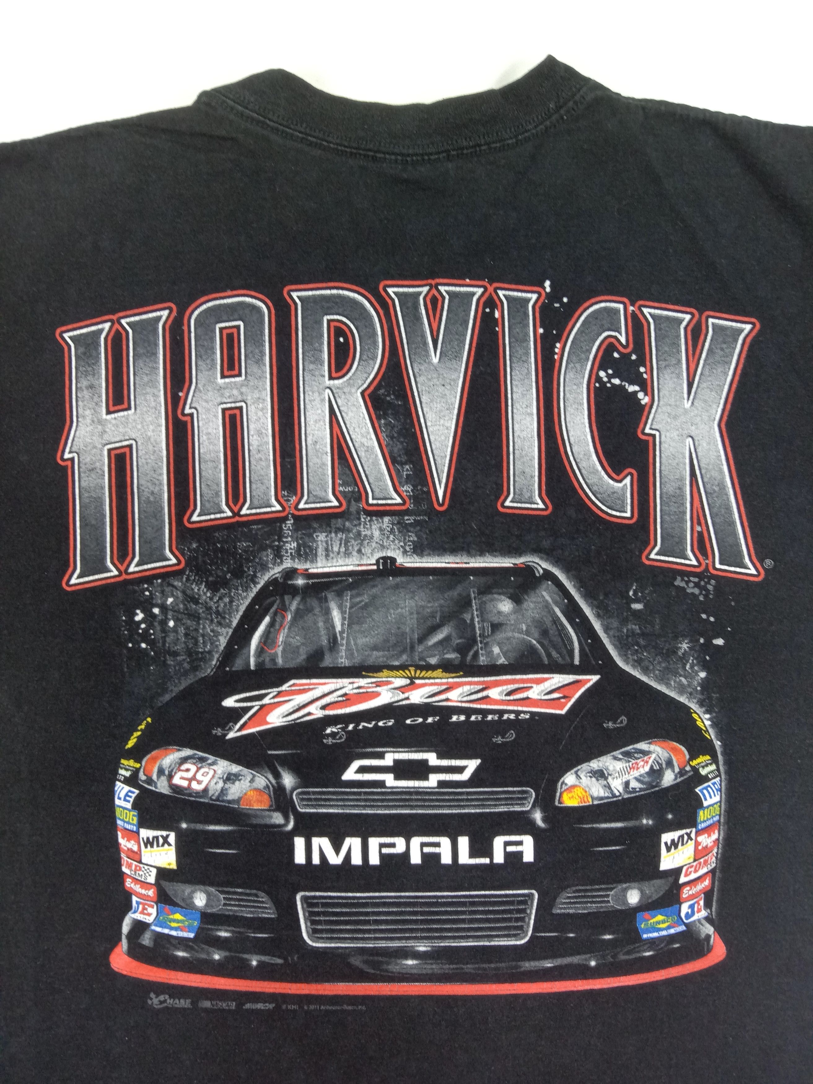 NASCAR Vintage Kevin Harvick Chevrolet Impala Car T Shirt Size US L / EU 52-54 / 3 - 2 Thumbnail
