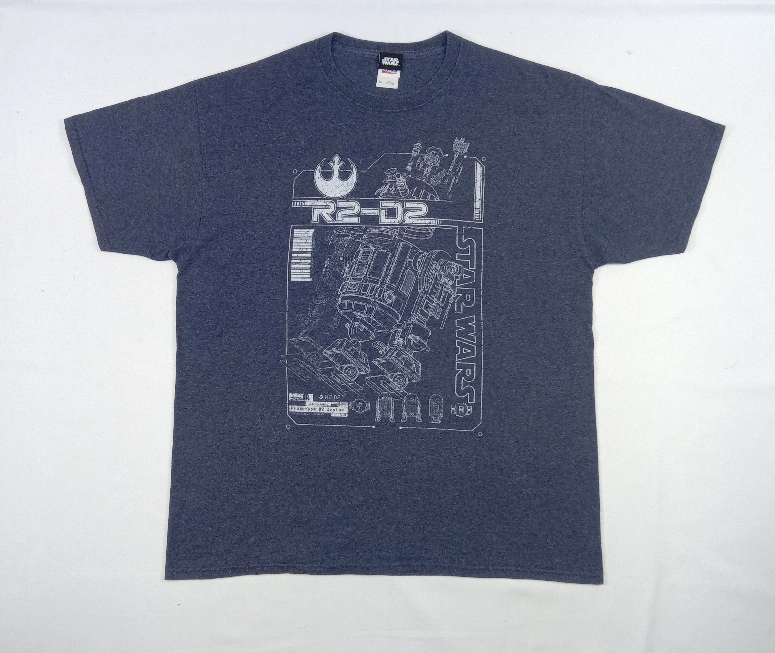 Star Wars Vintage Star Wars x Jerzees R2-D2 Character T Shirt Size US XL / EU 56 / 4 - 1 Thumbnail