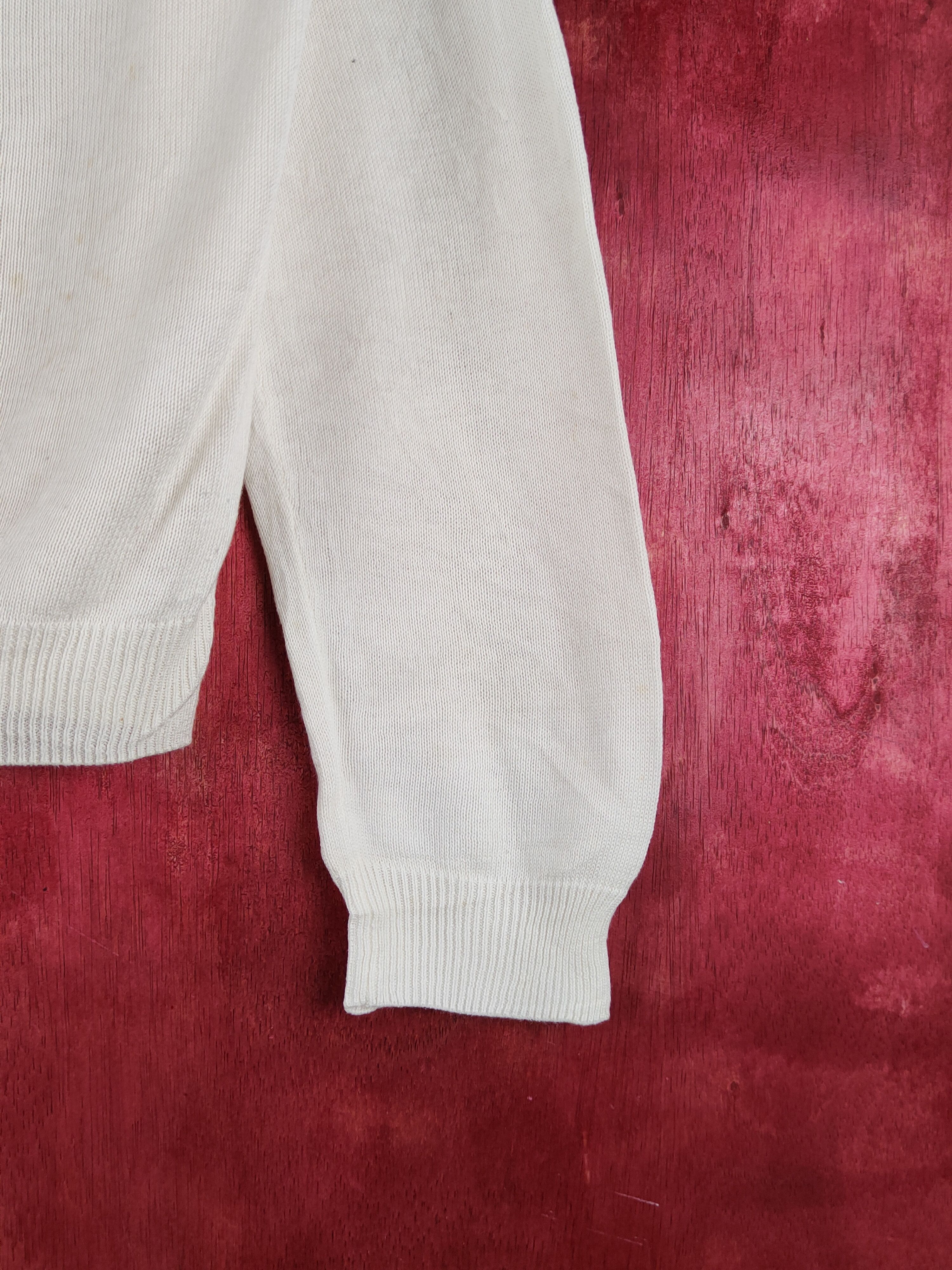 Japanese Brand Recherie Ivory Knitwear thin Cardigan #S1219 Size M / US 6-8 / IT 42-44 - 6 Thumbnail