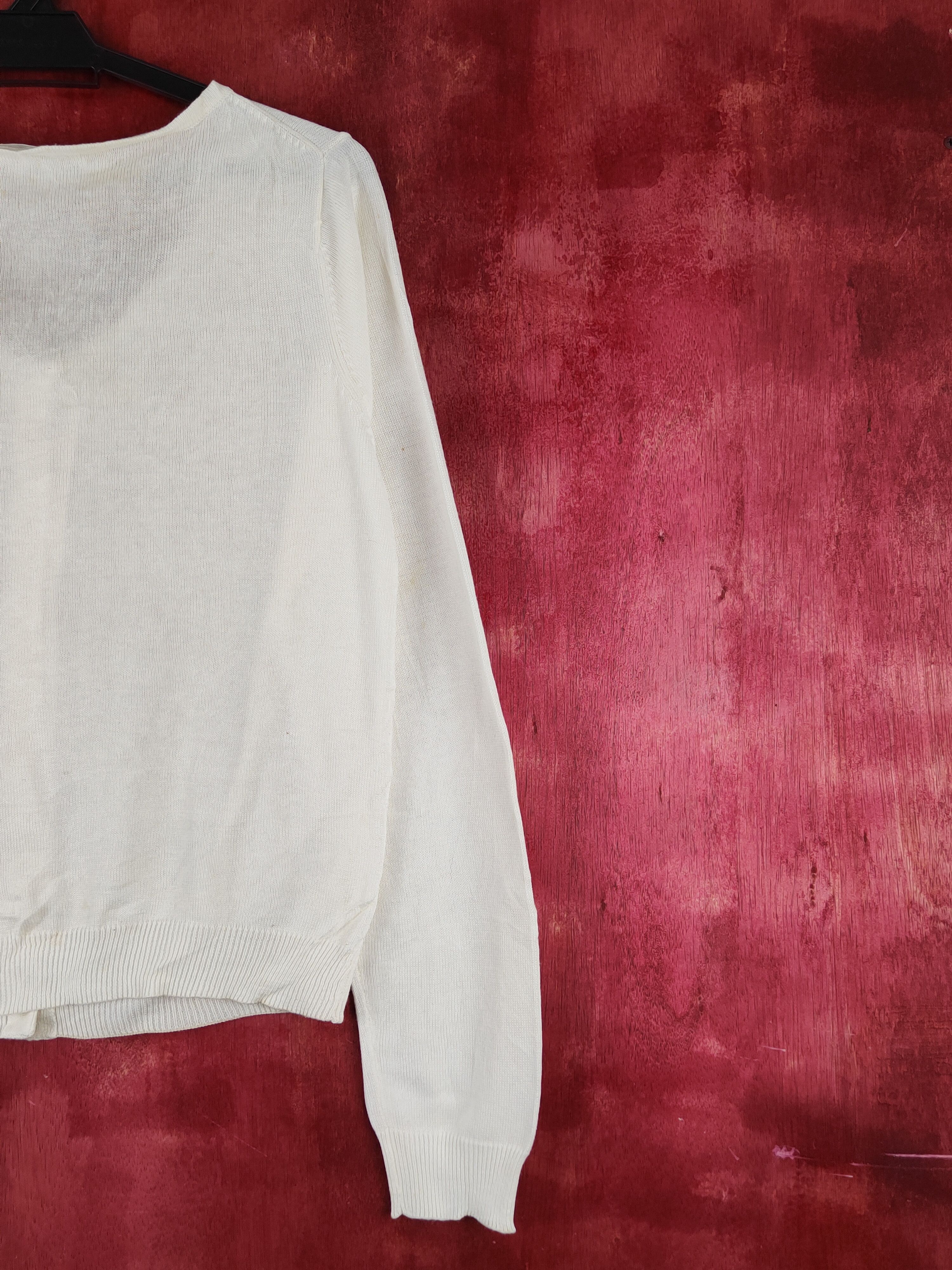 Japanese Brand Recherie Ivory Knitwear thin Cardigan #S1219 Size M / US 6-8 / IT 42-44 - 11 Thumbnail