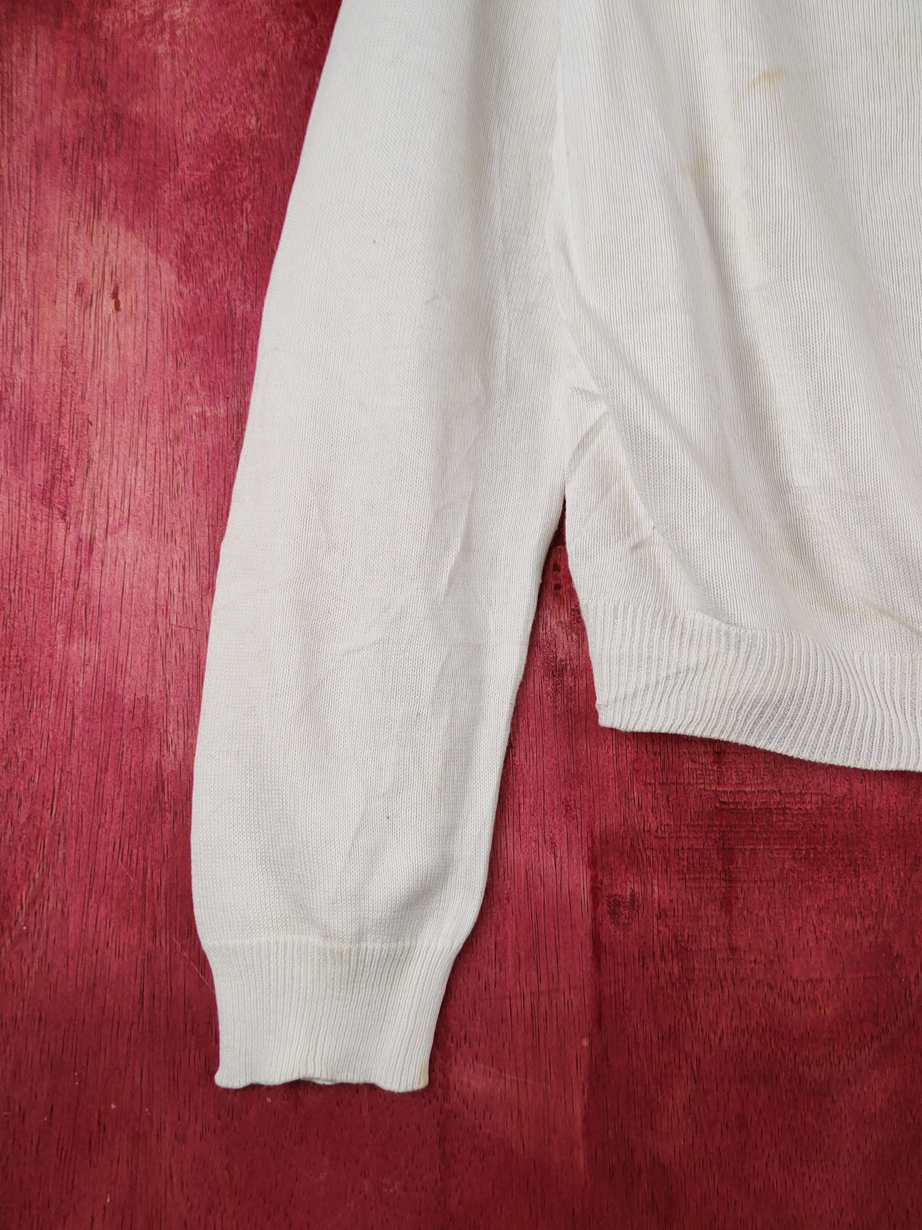 Japanese Brand Recherie Ivory Knitwear thin Cardigan #S1219 Size M / US 6-8 / IT 42-44 - 4 Thumbnail