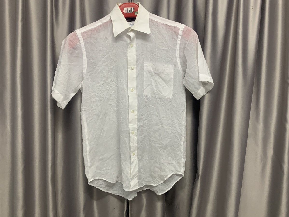 Japanese Brand × Kansai Yamamoto × Vintage VINTAGE KANSAI YAMAMOTO TRANSPARENT BUTTON UP DISTRESSED Size US S / EU 44-46 / 1 - 1 Thumbnail