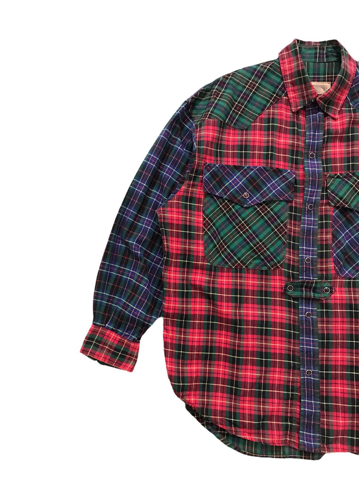 Japanese Brand AVANT GARDE NEWS MELI-MELO JAPAN MADE PATCHWORK BAGGY SHIRT Size US L / EU 52-54 / 3 - 2 Thumbnail