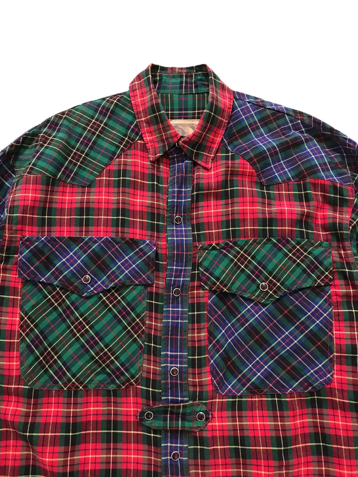 Japanese Brand AVANT GARDE NEWS MELI-MELO JAPAN MADE PATCHWORK BAGGY SHIRT Size US L / EU 52-54 / 3 - 5 Thumbnail
