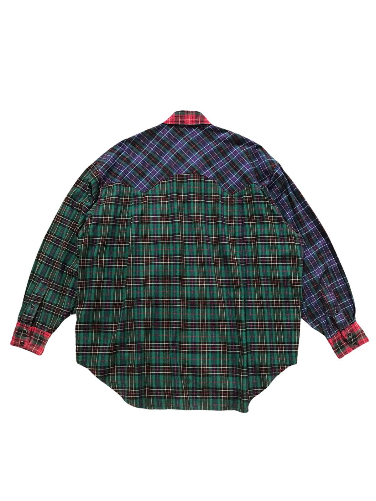 Japanese Brand AVANT GARDE NEWS MELI-MELO JAPAN MADE PATCHWORK BAGGY SHIRT Size US L / EU 52-54 / 3 - 7 Thumbnail