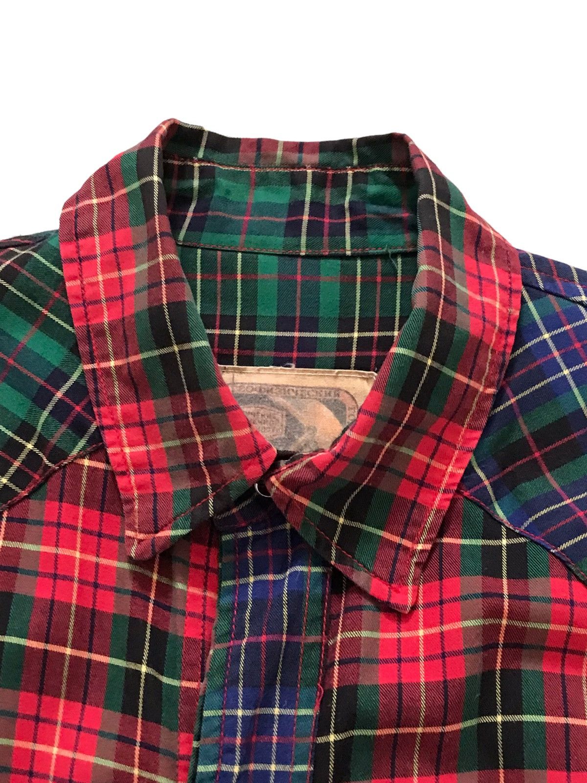 Japanese Brand AVANT GARDE NEWS MELI-MELO JAPAN MADE PATCHWORK BAGGY SHIRT Size US L / EU 52-54 / 3 - 6 Thumbnail