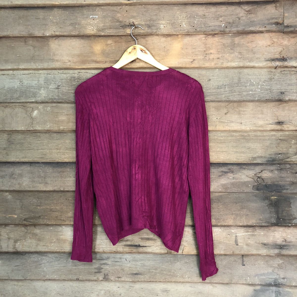 Homespun Knitwear × Japanese Brand Glacier Purple Patterned Cardigans Knitwear #7305 Size M / US 6-8 / IT 42-44 - 9 Thumbnail