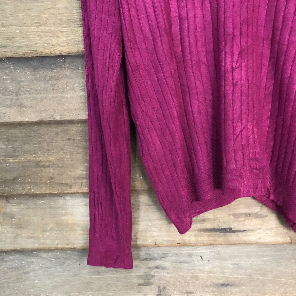 Homespun Knitwear × Japanese Brand Glacier Purple Patterned Cardigans Knitwear #7305 Size M / US 6-8 / IT 42-44 - 10 Thumbnail