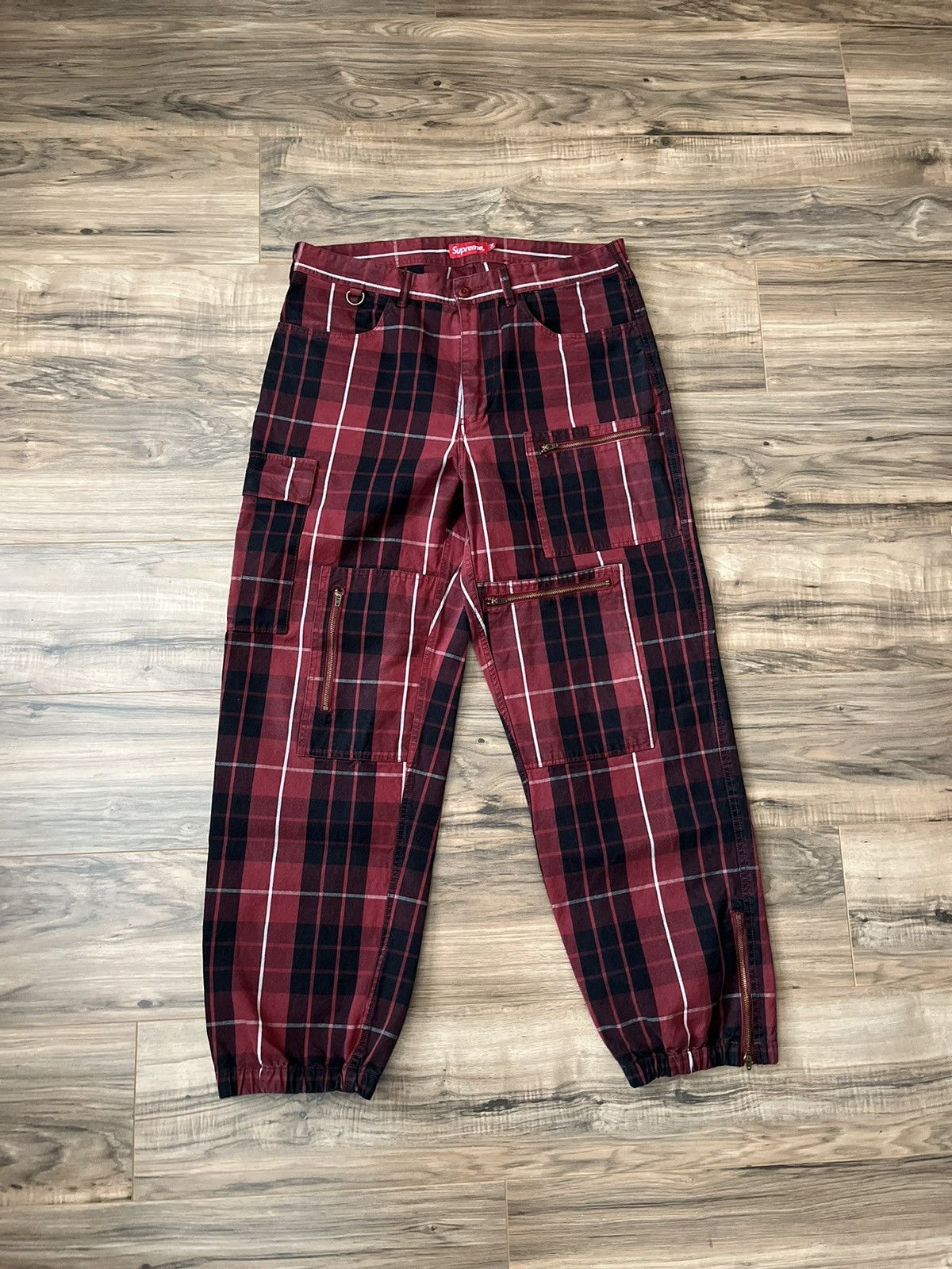 Supreme Supreme Nylon Front Zip Flight Pant Olive Size S
