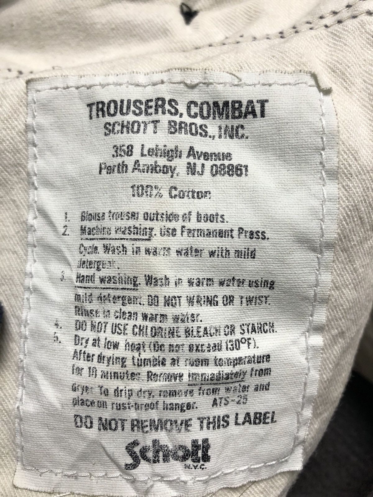 Schott × Vintage Vintage Schott NYC Trousers Combat Corduroy Size US 28 / EU 44 - 15 Thumbnail