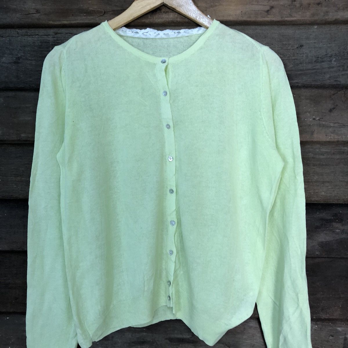 Vintage Earth Music & Econology Green Patterned Cardigans #7295 Size M / US 6-8 / IT 42-44 - 5 Thumbnail