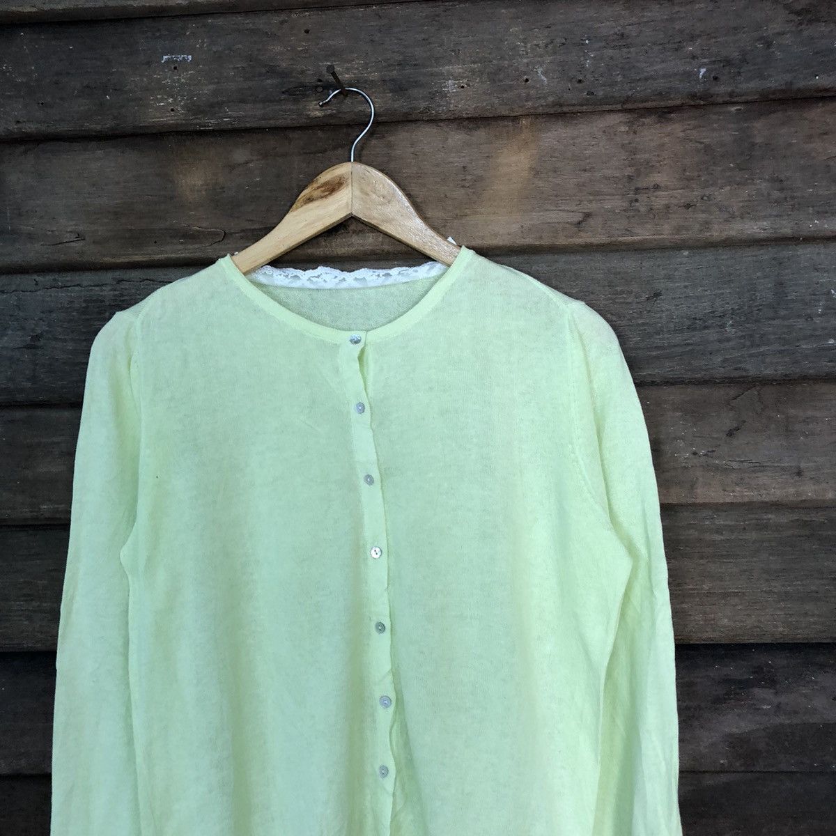 Vintage Earth Music & Econology Green Patterned Cardigans #7295 Size M / US 6-8 / IT 42-44 - 2 Thumbnail