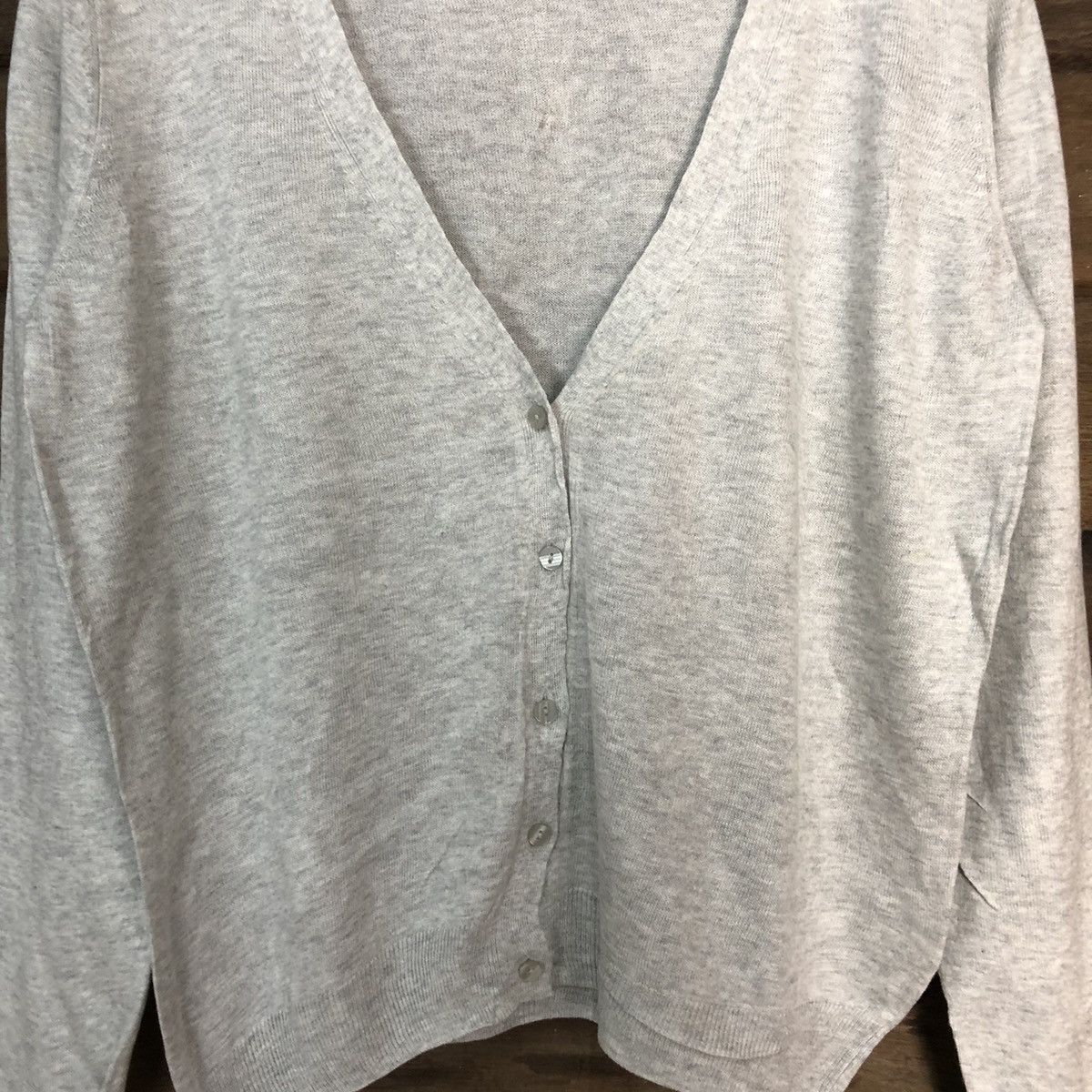 GU GU Grey Cardigan Knitwear japan vintage #7290 Size L / US 10 / IT 46 - 5 Thumbnail