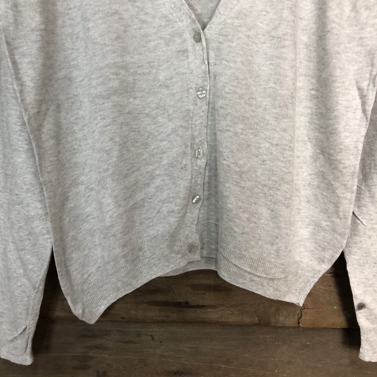 GU GU Grey Cardigan Knitwear japan vintage #7290 Size L / US 10 / IT 46 - 6 Thumbnail