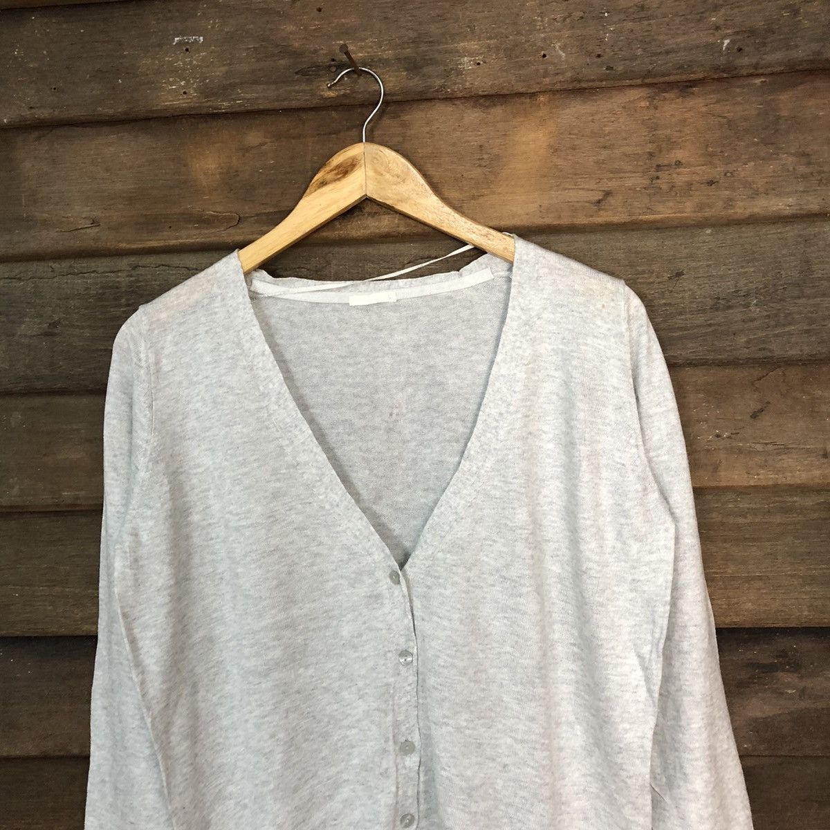 GU GU Grey Cardigan Knitwear japan vintage #7290 Size L / US 10 / IT 46 - 2 Thumbnail