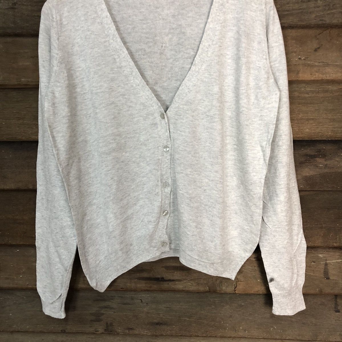 GU GU Grey Cardigan Knitwear japan vintage #7290 Size L / US 10 / IT 46 - 3 Thumbnail