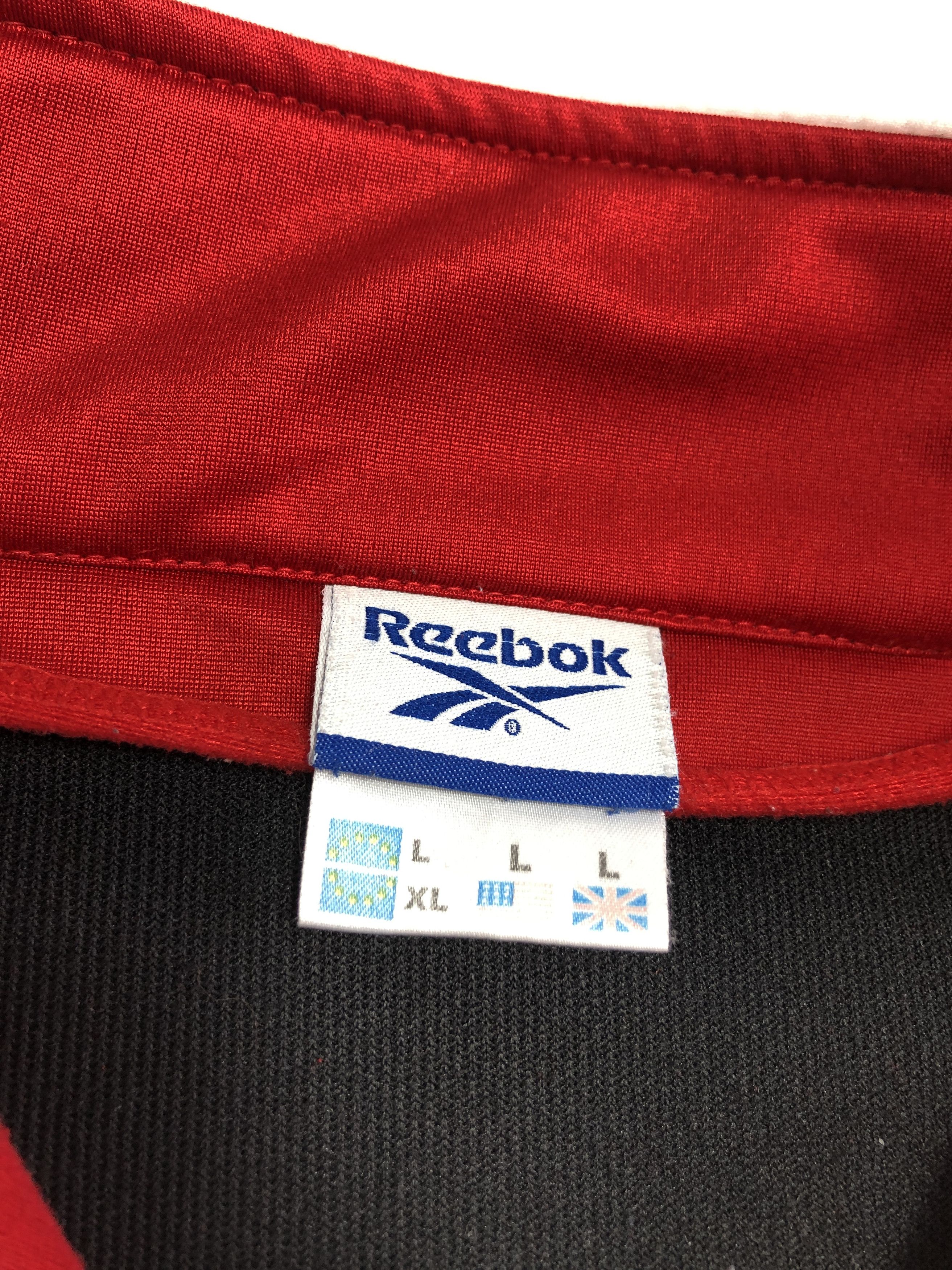 Reebok × Vintage Reebok Vintage Emroidered Eagle Logo Striped Track Jacket Size US XL / EU 56 / 4 - 6 Thumbnail
