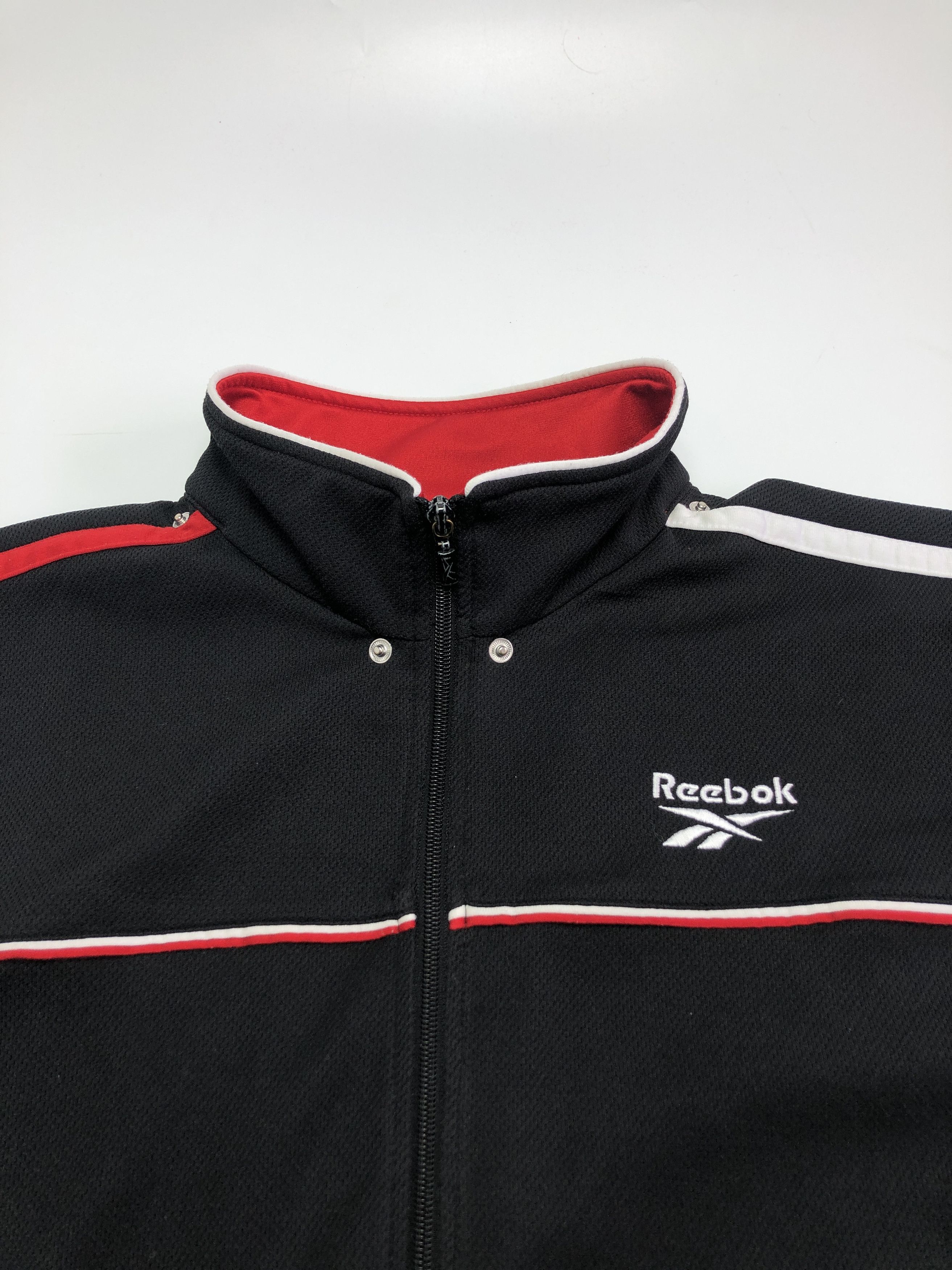 Reebok × Vintage Reebok Vintage Emroidered Eagle Logo Striped Track Jacket Size US XL / EU 56 / 4 - 5 Thumbnail