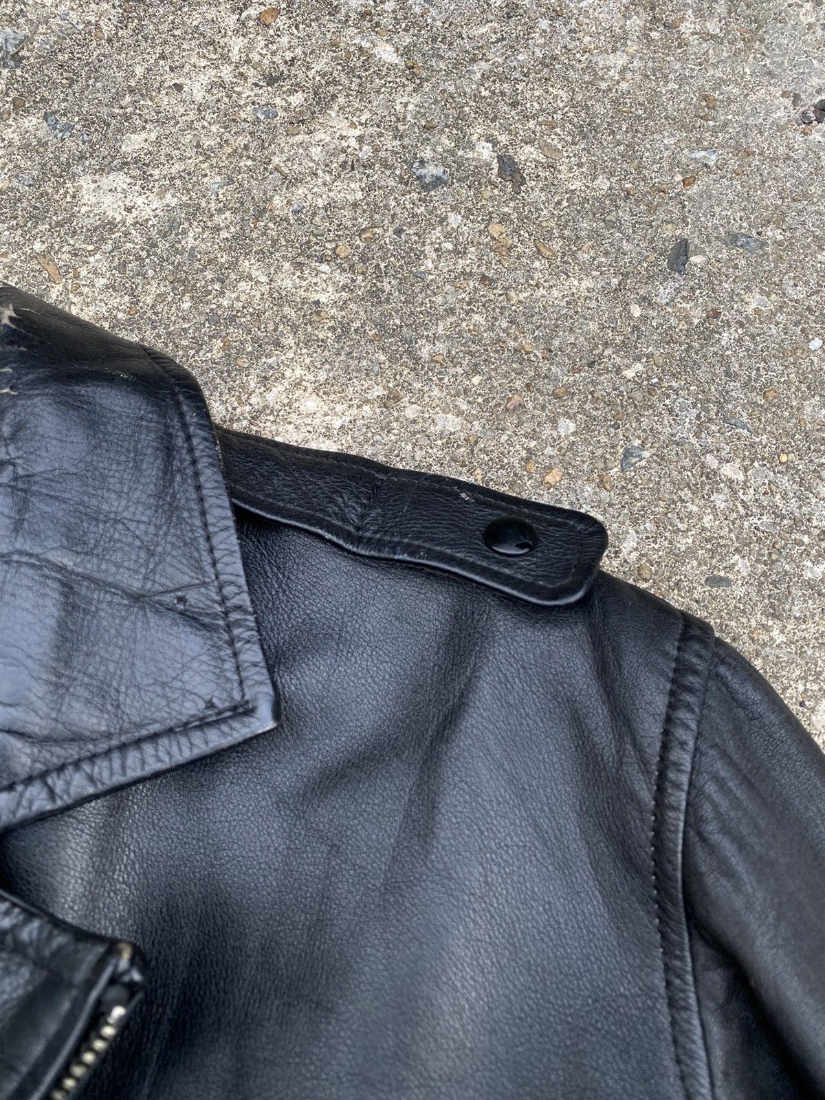 Japanese Brand 💥RARE💥Vintage Double Collar Leather Jacket Punk Style Size US M / EU 48-50 / 2 - 6 Thumbnail