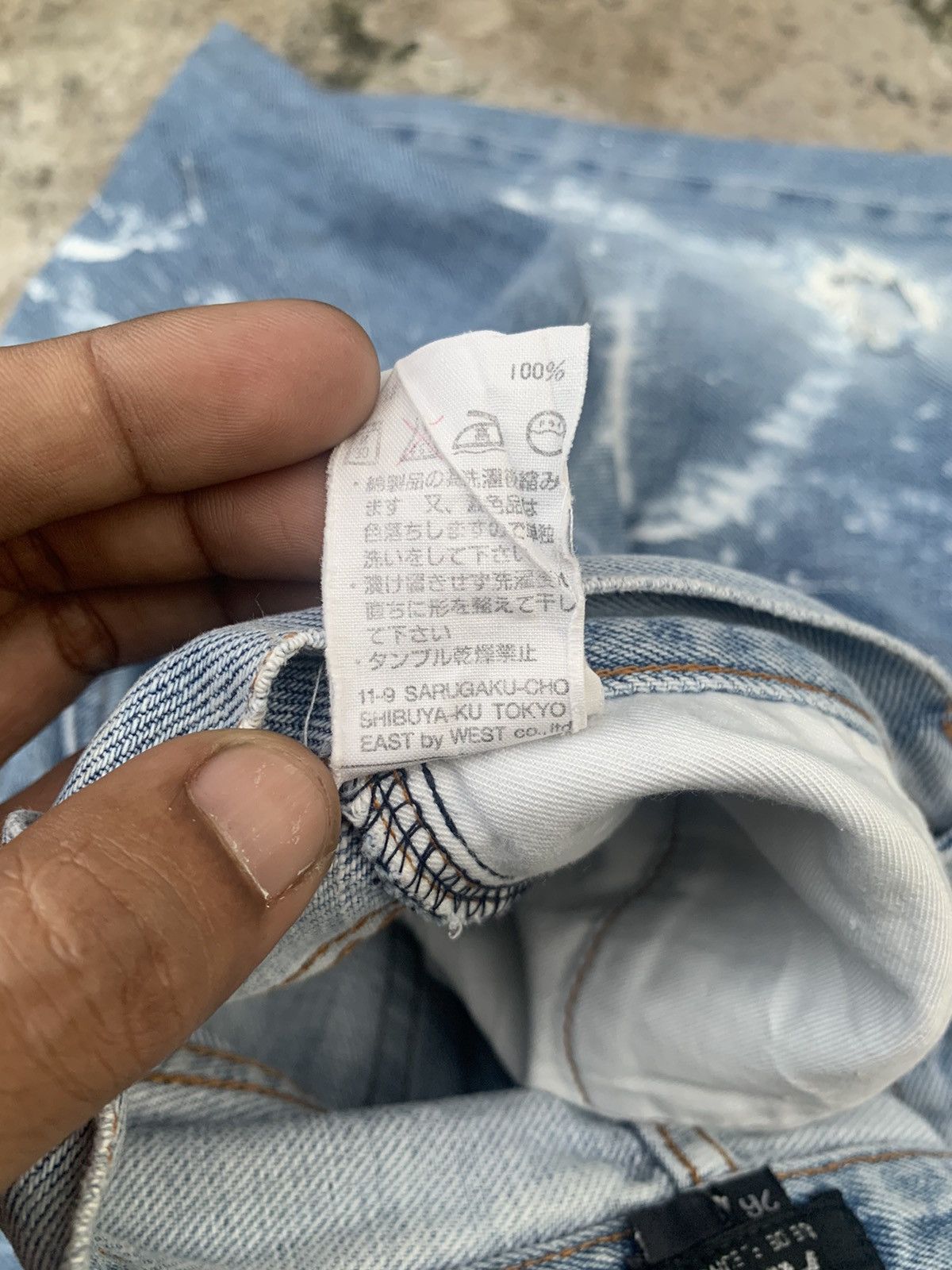 A.P.C. × Japanese Brand × Vintage VINTAGE A.P.C JEANS SALVADGE SPLASH PAINT AND DISTRESSED Size 24" / US 00 / IT 34 - 13 Thumbnail