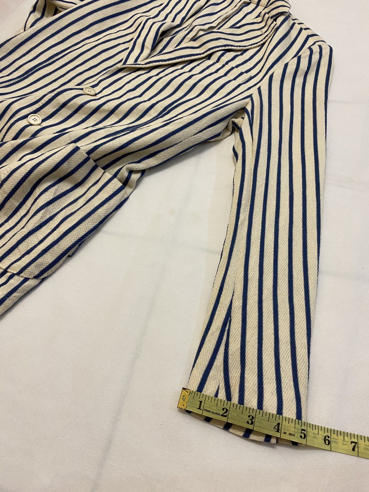 Eleventy 🔥🔥💰💰Eleventy Beige pinstripe blazer Size 50R - 22 Thumbnail