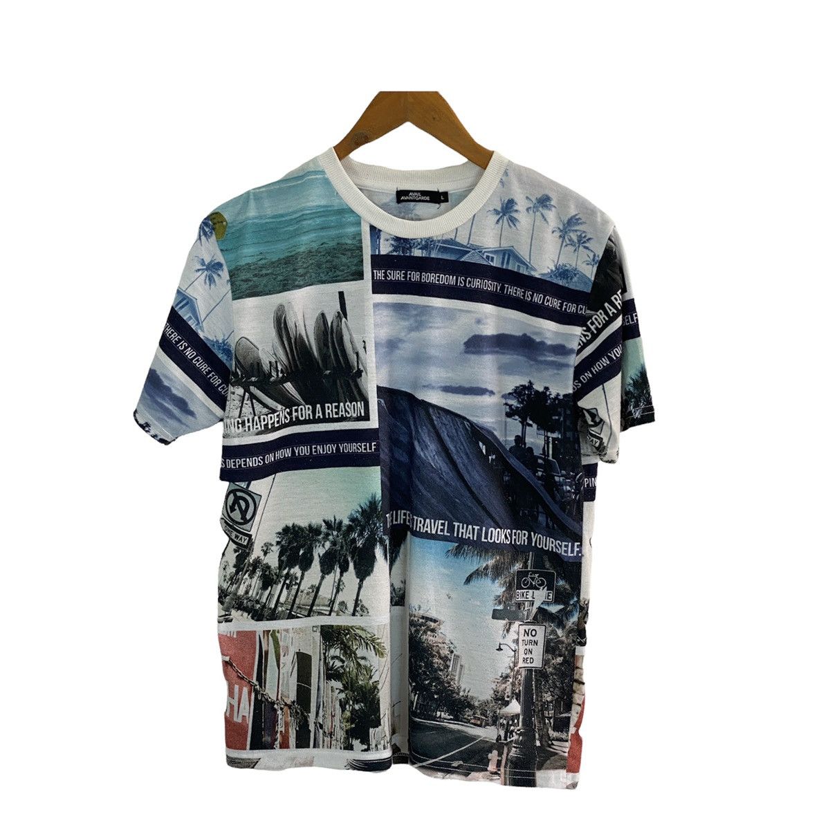 Vintage Avail Avant Garde Overprinted Tee Size US L / EU 52-54 / 3 - 2 Thumbnail