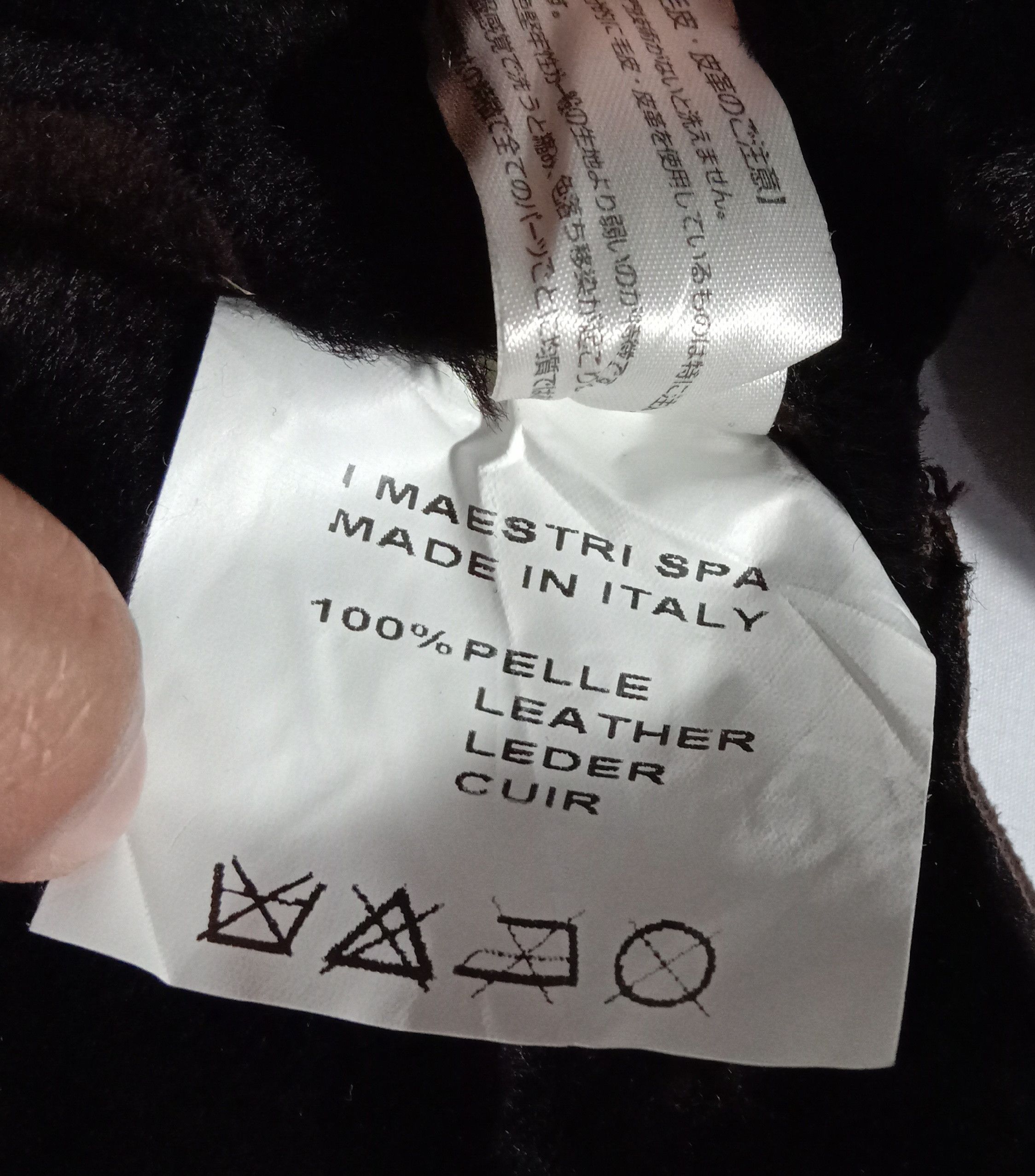 Leather IGLOO Vest made in Italy Wool Fur Leather Size US S / EU 44-46 / 1 - 3 Thumbnail