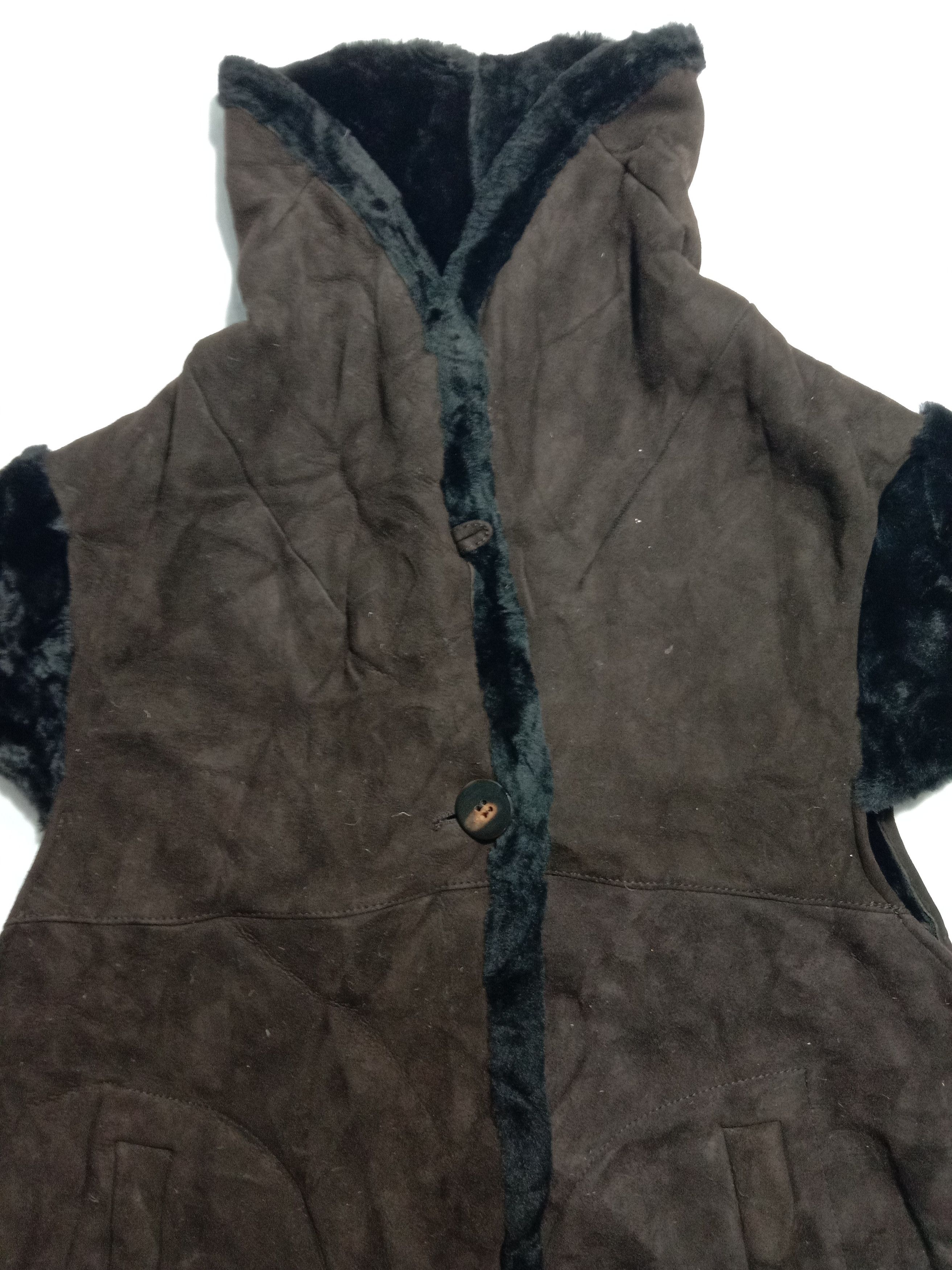 Leather IGLOO Vest made in Italy Wool Fur Leather Size US S / EU 44-46 / 1 - 1 Thumbnail