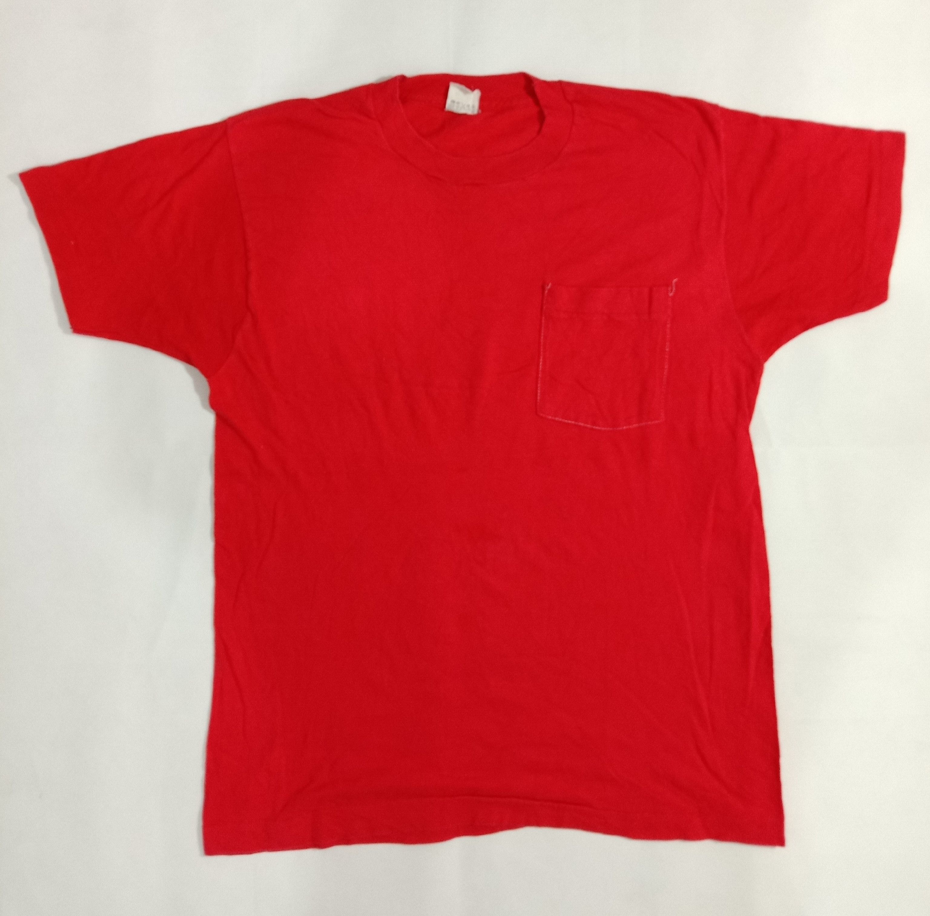 Fruit Of The Loom Vintage 80s Fruit Of The Loom Pocket Tee Plain Minimalist Size US M / EU 48-50 / 2 - 1 Thumbnail