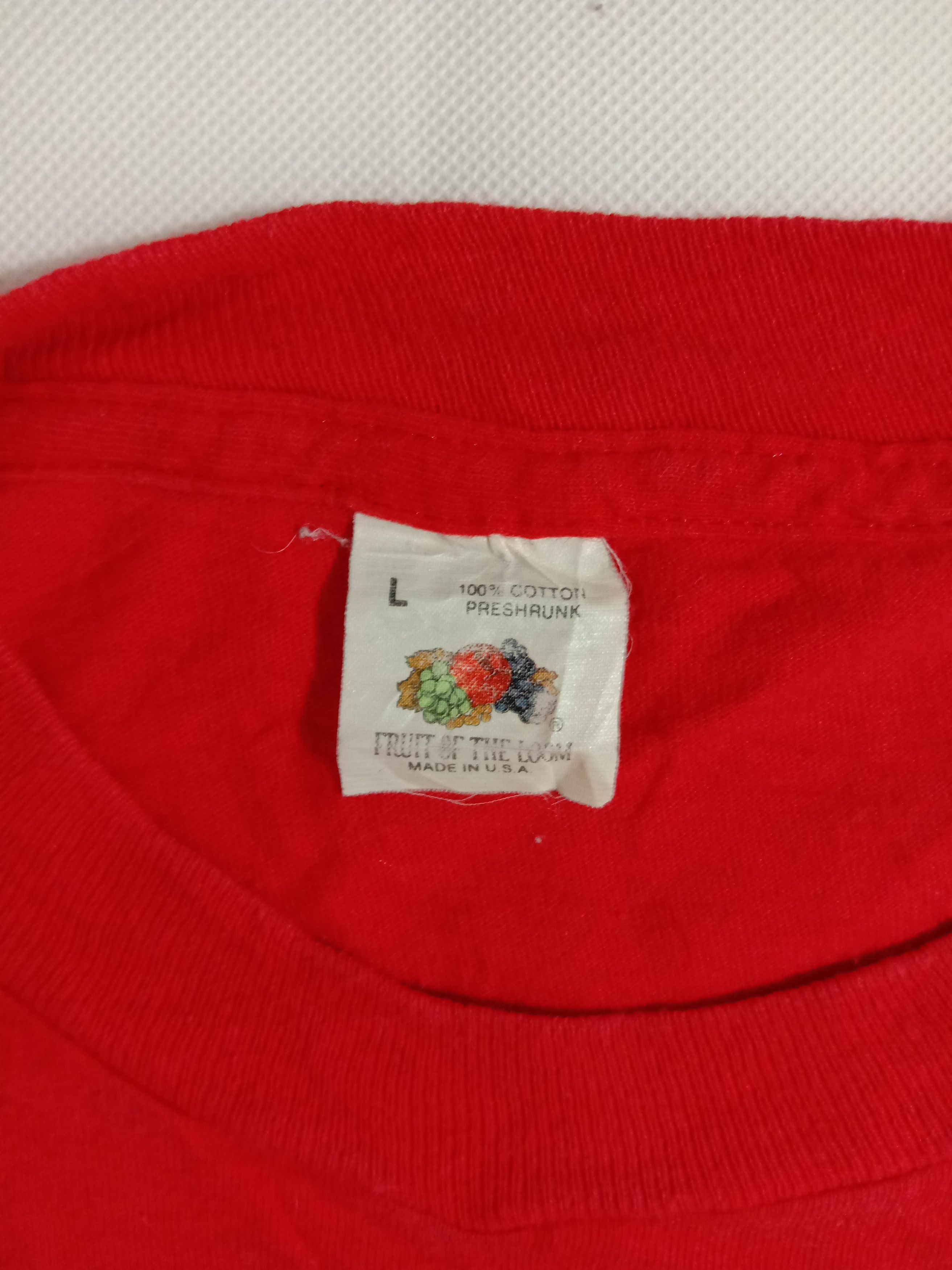 Fruit Of The Loom Vintage 80s Fruit Of The Loom Pocket Tee Plain Minimalist Size US M / EU 48-50 / 2 - 2 Thumbnail