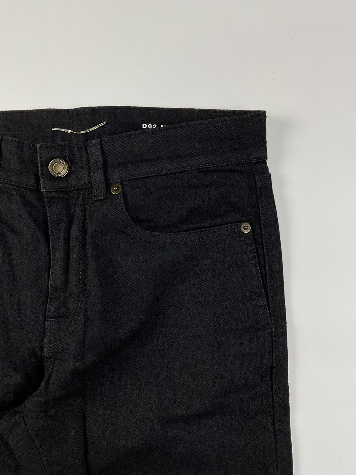 Saint Laurent Paris Saint Laurent Cropped Denim Size US 27 - 3 Thumbnail