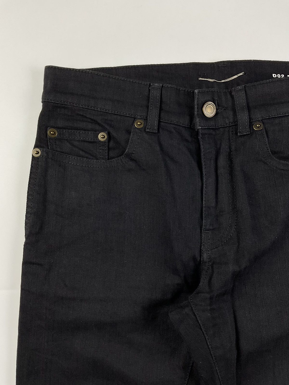 Saint Laurent Paris Saint Laurent Cropped Denim Size US 27 - 2 Thumbnail
