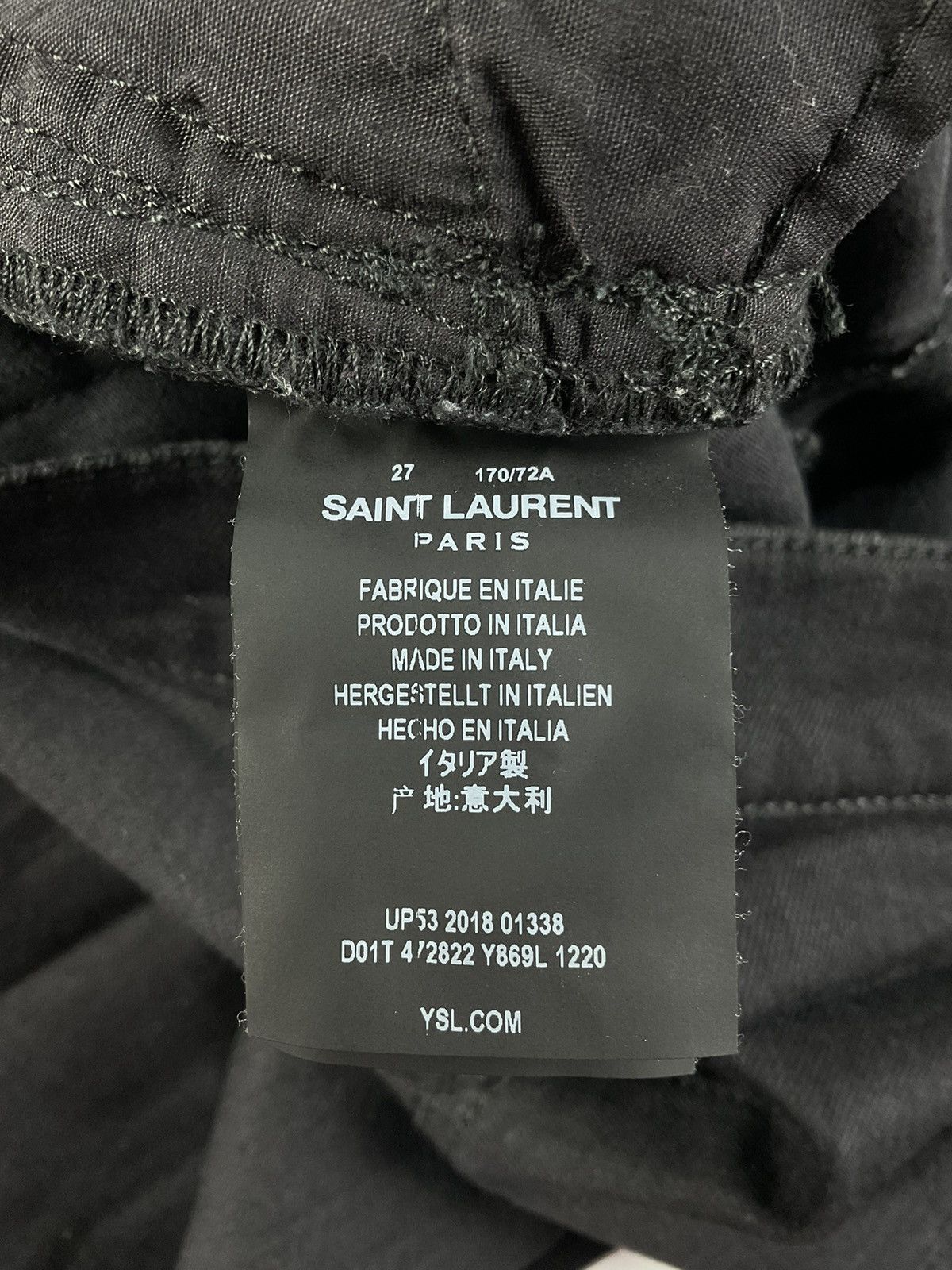 Saint Laurent Paris Saint Laurent Cropped Denim Size US 27 - 10 Thumbnail