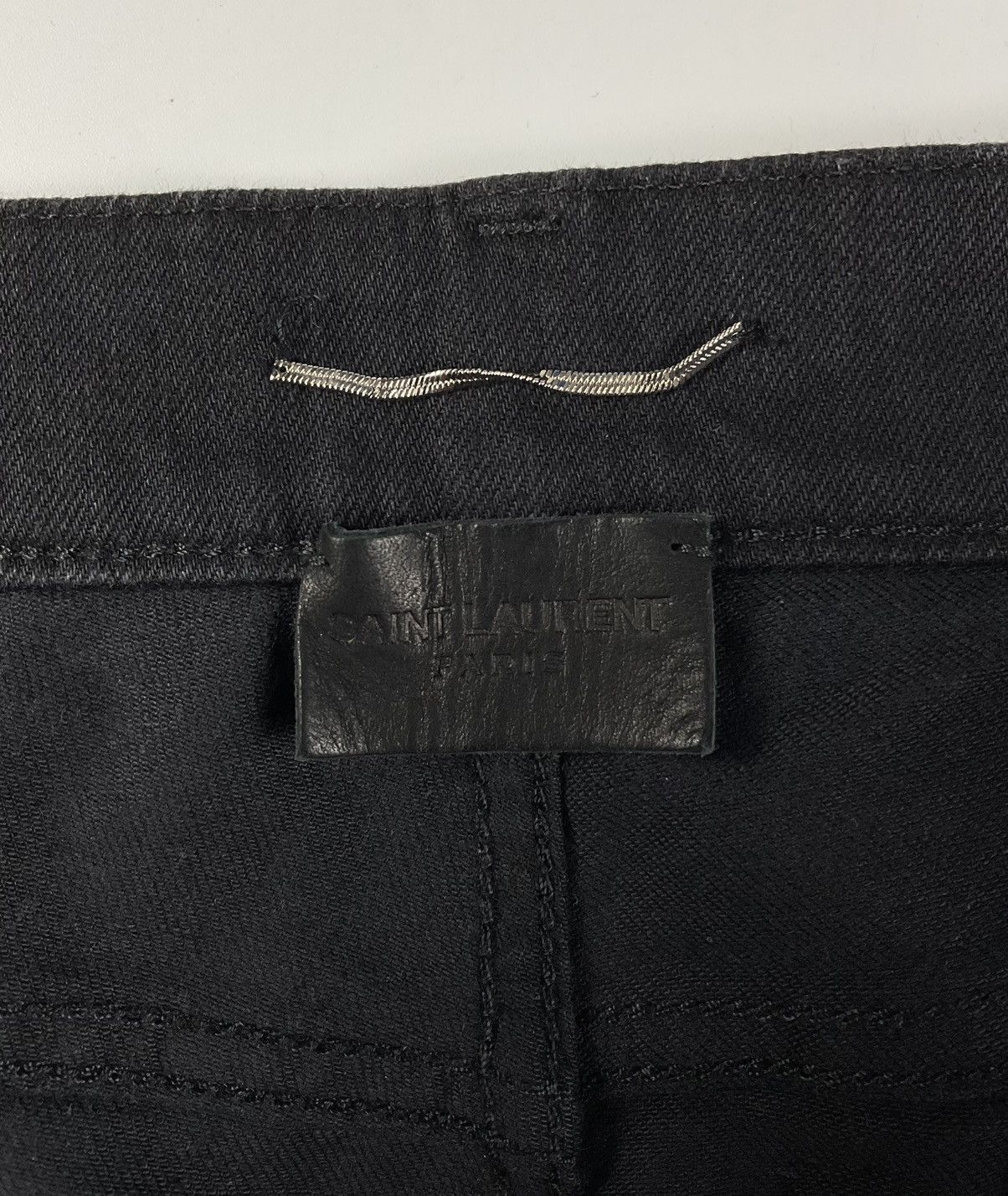 Saint Laurent Paris Saint Laurent Cropped Denim Size US 27 - 8 Thumbnail