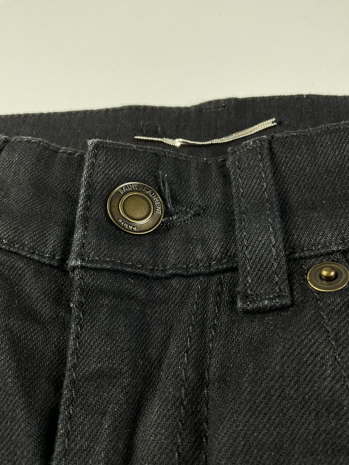 Saint Laurent Paris Saint Laurent Cropped Denim Size US 27 - 4 Thumbnail