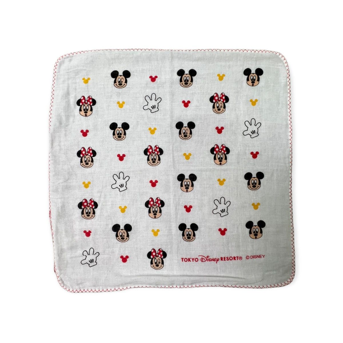 Mickey Mouse Tokyo Disney Handkerchief Bandana Pocketsquare