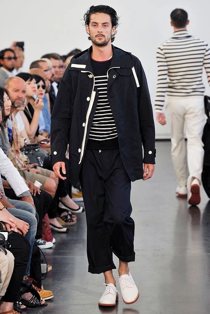 image of John Smedley S/s’11 Knitted Sweater in Navy, Men's (Size Small)