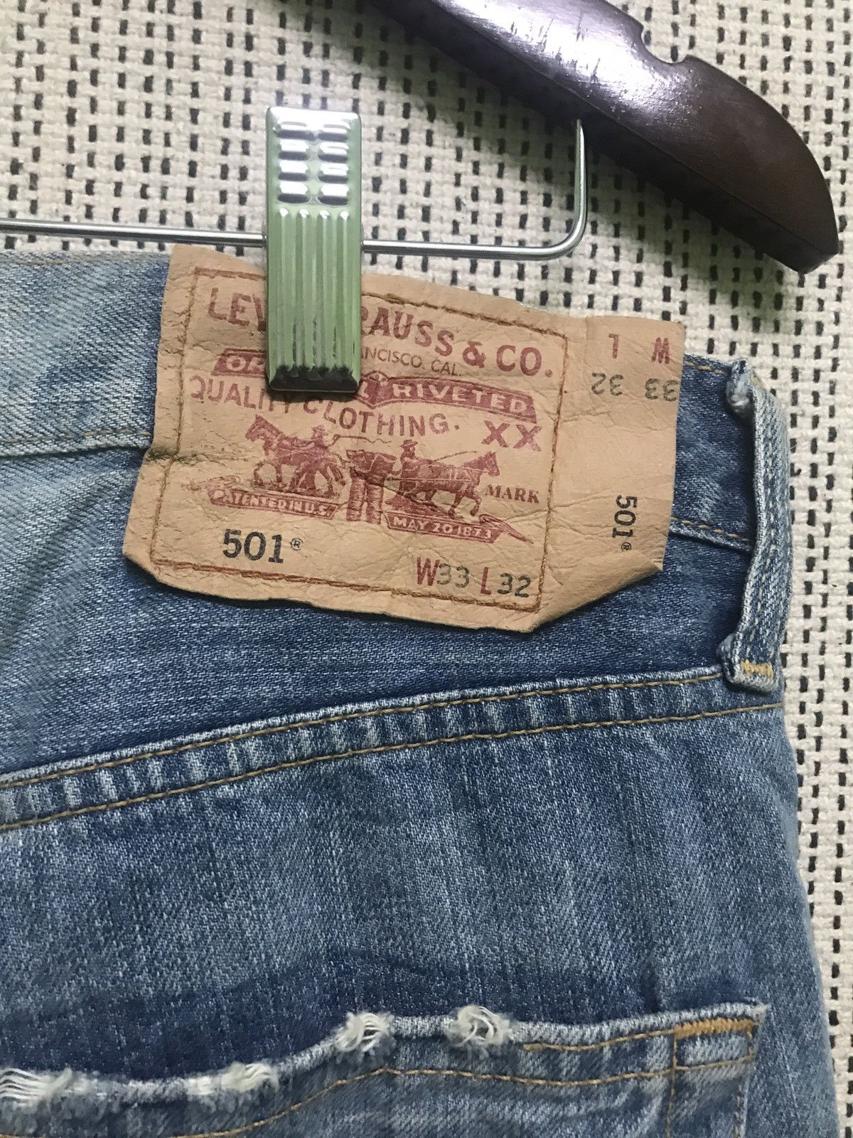 Levi's vintage levis 501 bottom 359 japanese Size US 33 - 5 Thumbnail