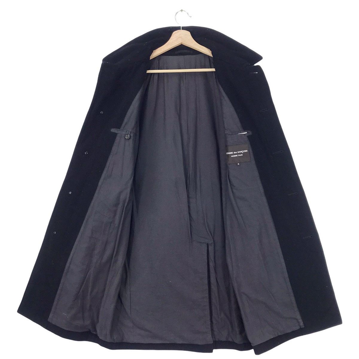 Comme des Garcons A/W2001 Comme des Garcons Homme plus Wool Long Coat Size US M / EU 48-50 / 2 - 5 Thumbnail